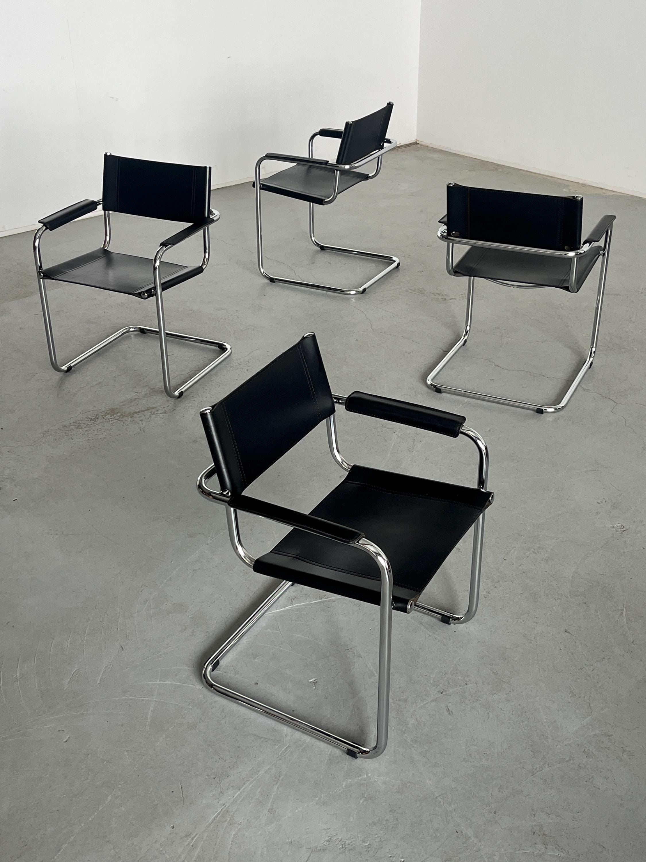 Iconic Mart Stam S34 Design Armchair, 1980s