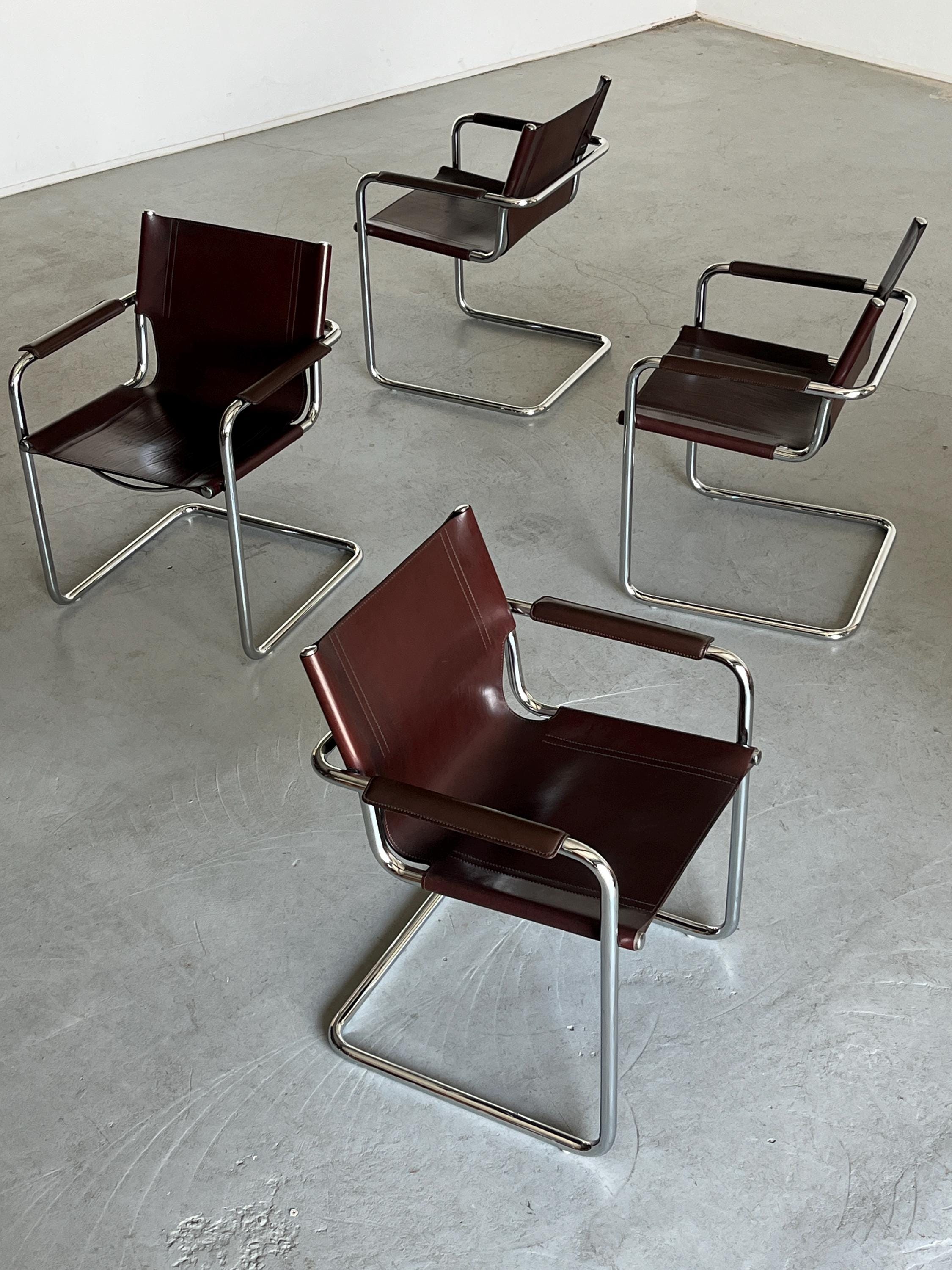 Leather Armchairs by Centro Studi for Matteo Grassi