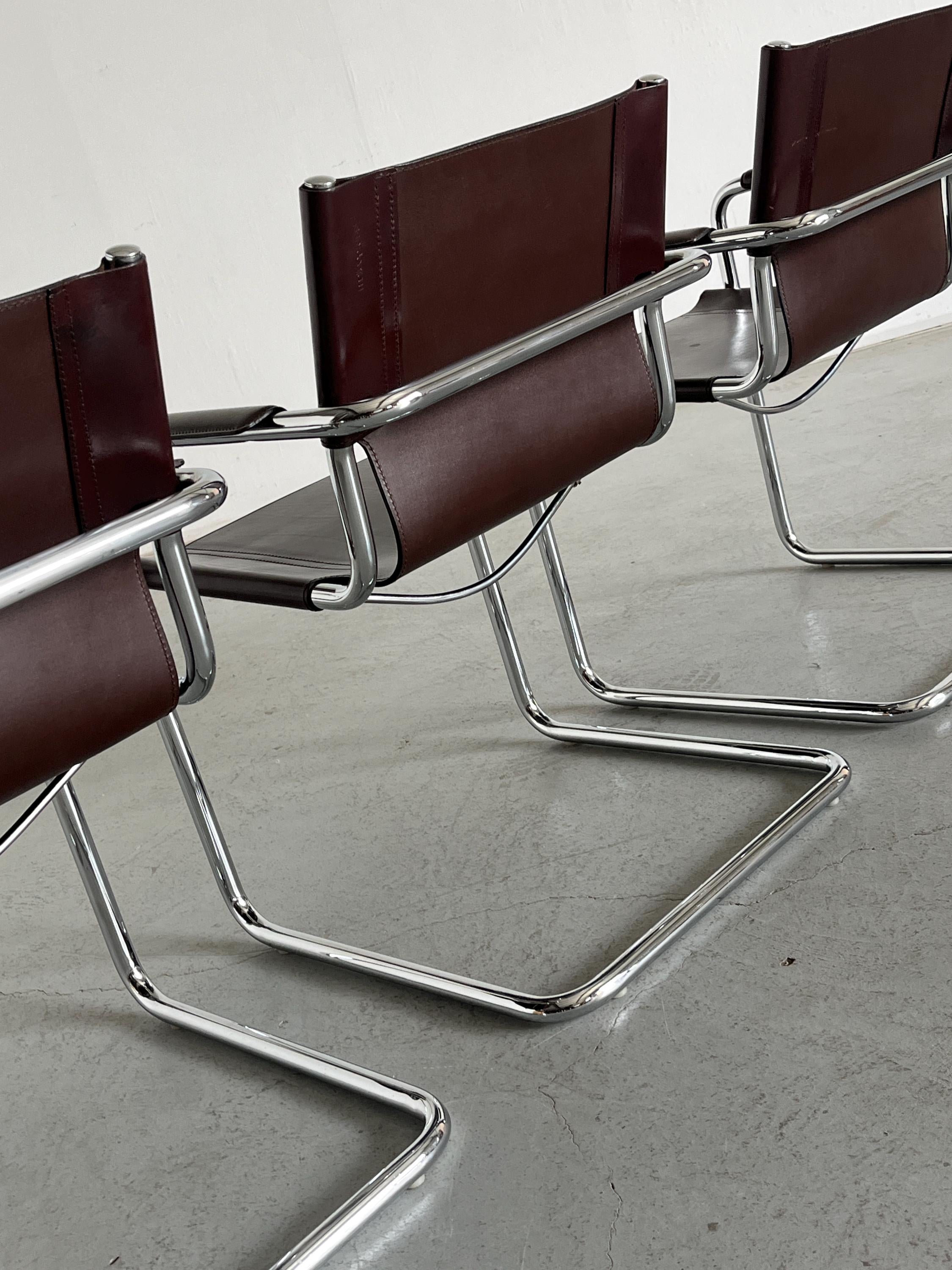Leather Armchairs by Centro Studi for Matteo Grassi