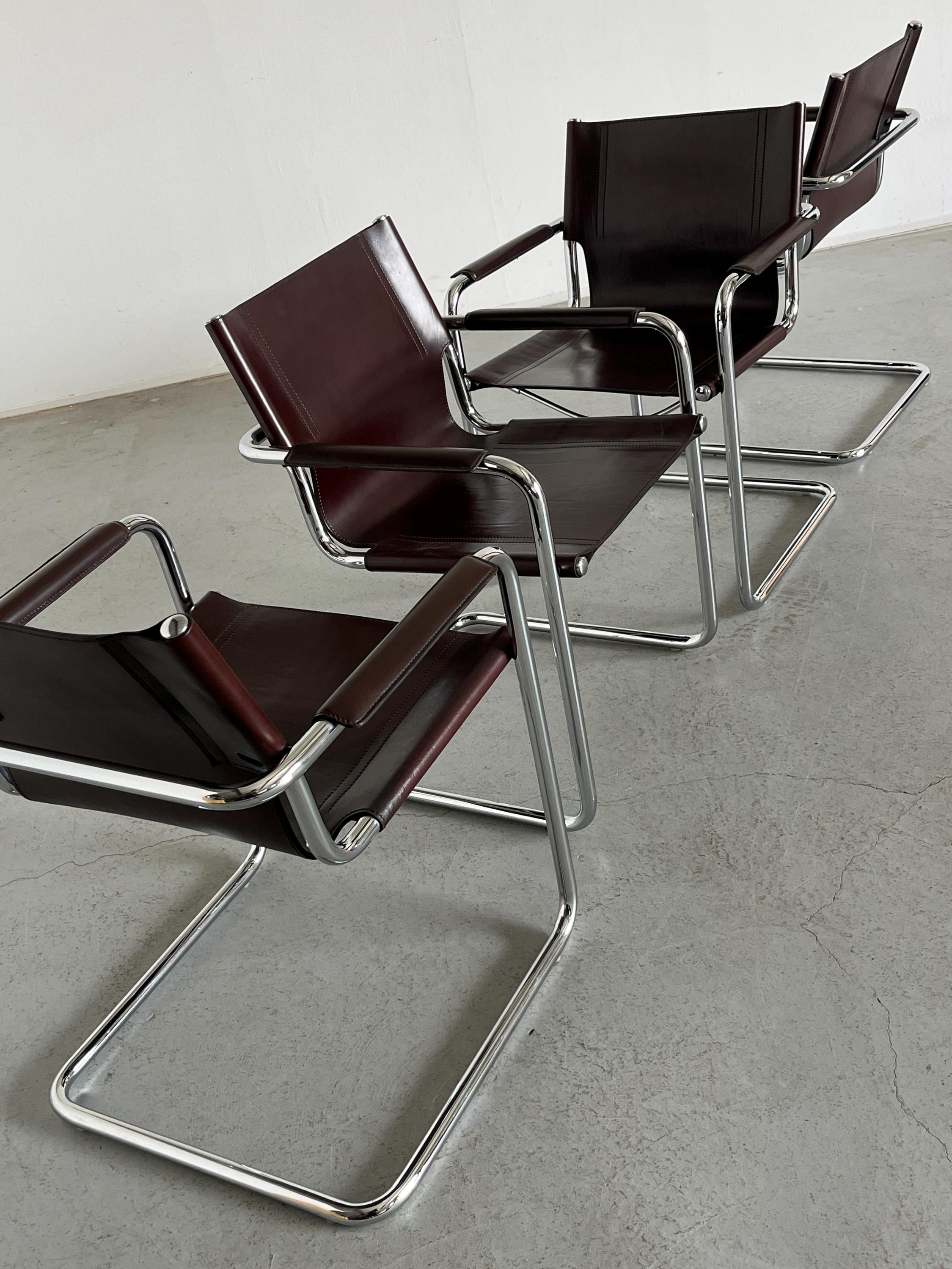 Leather Armchairs by Centro Studi for Matteo Grassi