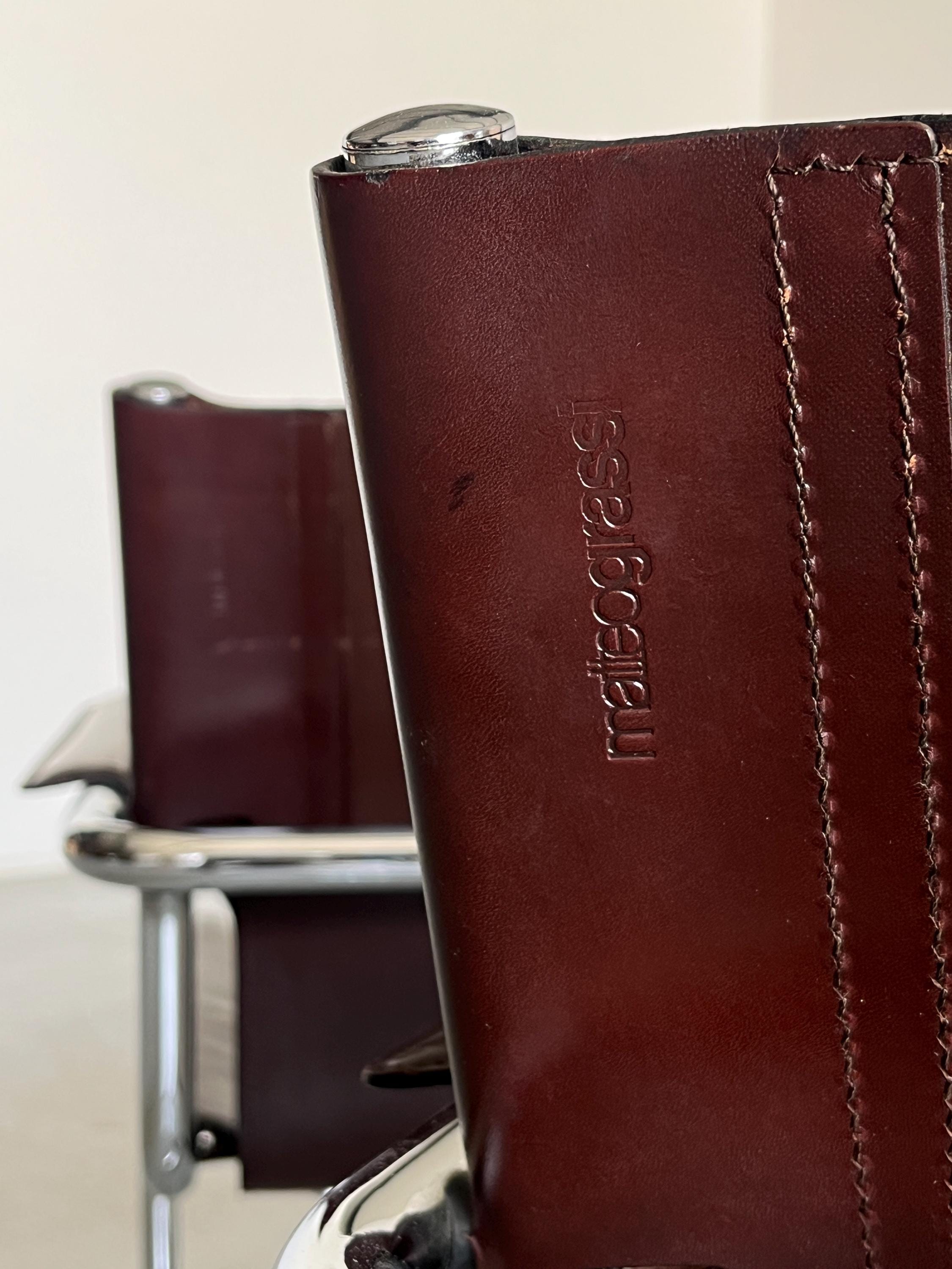 Leather Armchairs by Centro Studi for Matteo Grassi