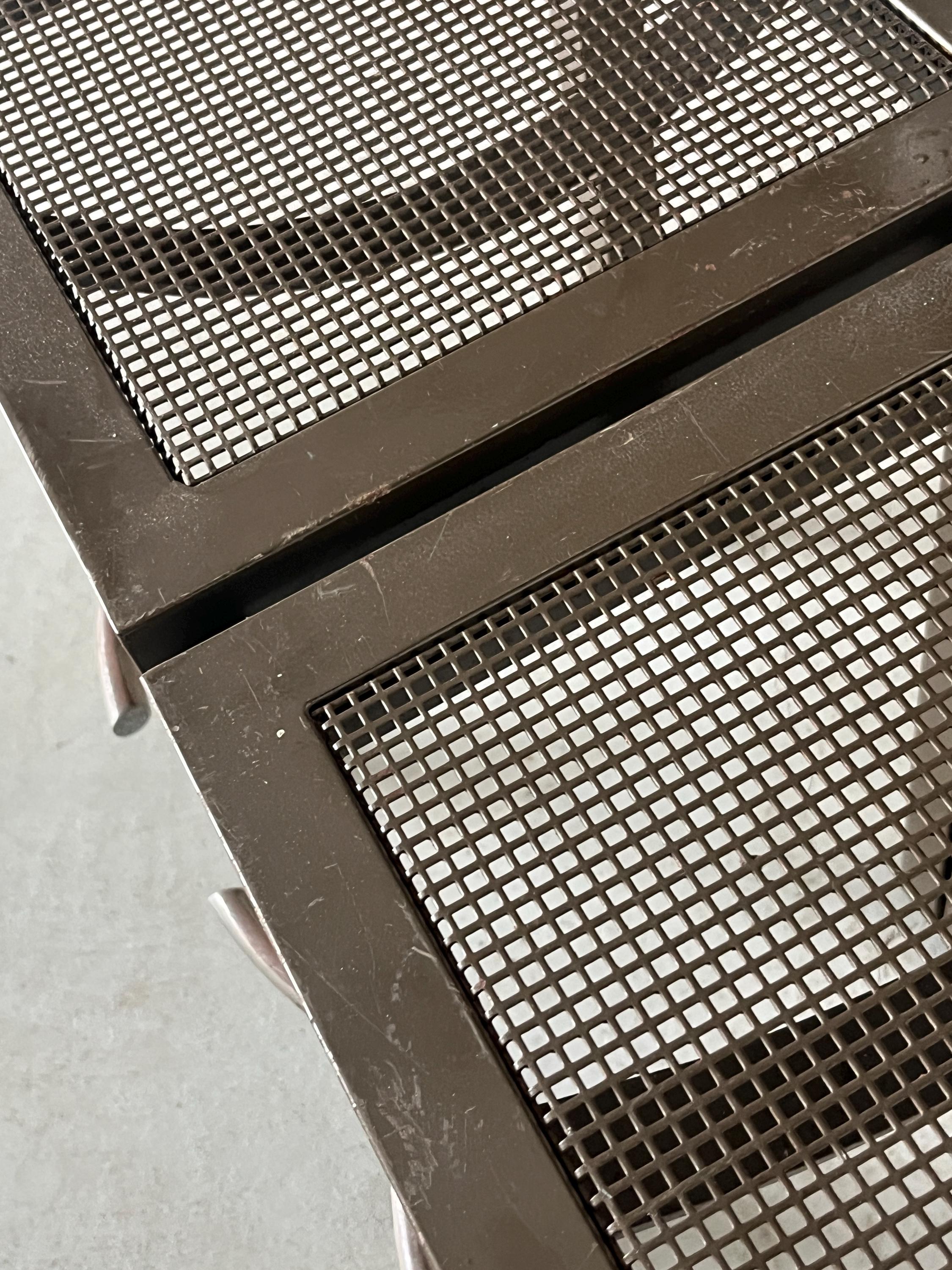 Industrial ‘Sarapis’ Metal Bar Stools by Philippe Starck for Driade, 1986