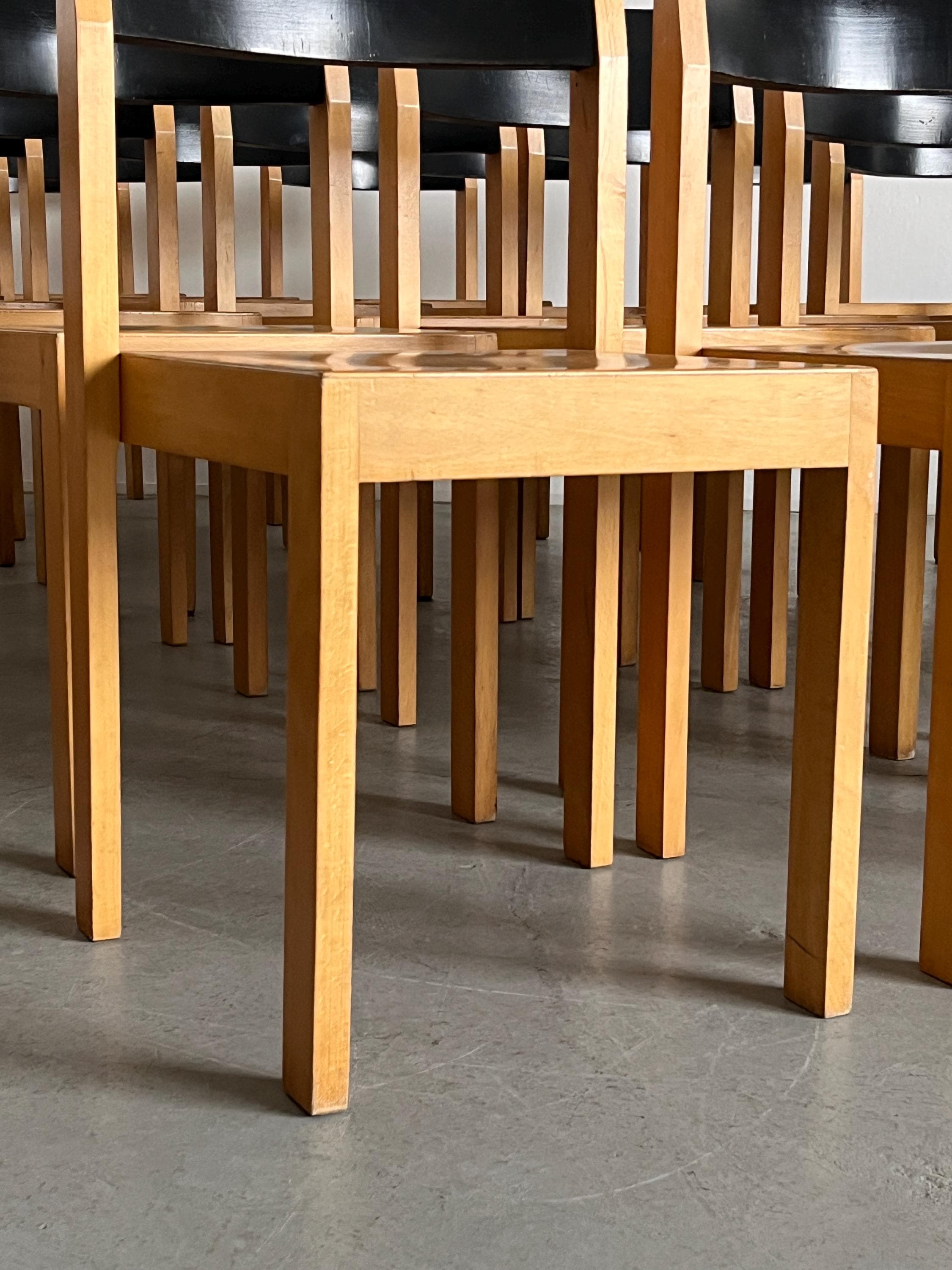 Stackable Constructivist Mid-Century Dining Chairs