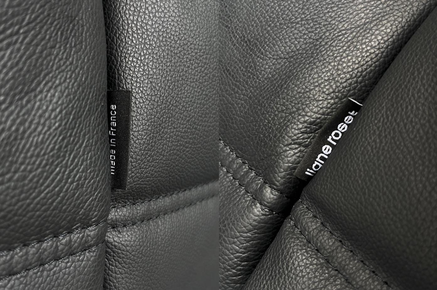Togo Three-Seater Sofa in Black Leather, Michel Ducaroy for Ligne Roset