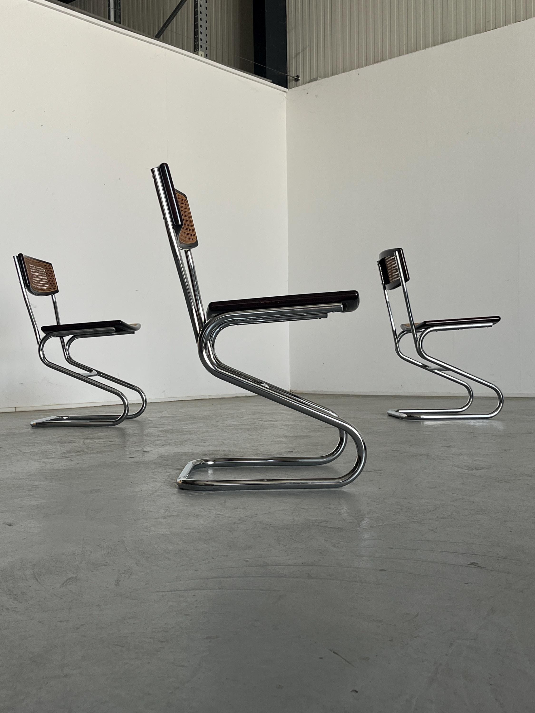 Mid-Century Modern Cantilever Dining Chairs