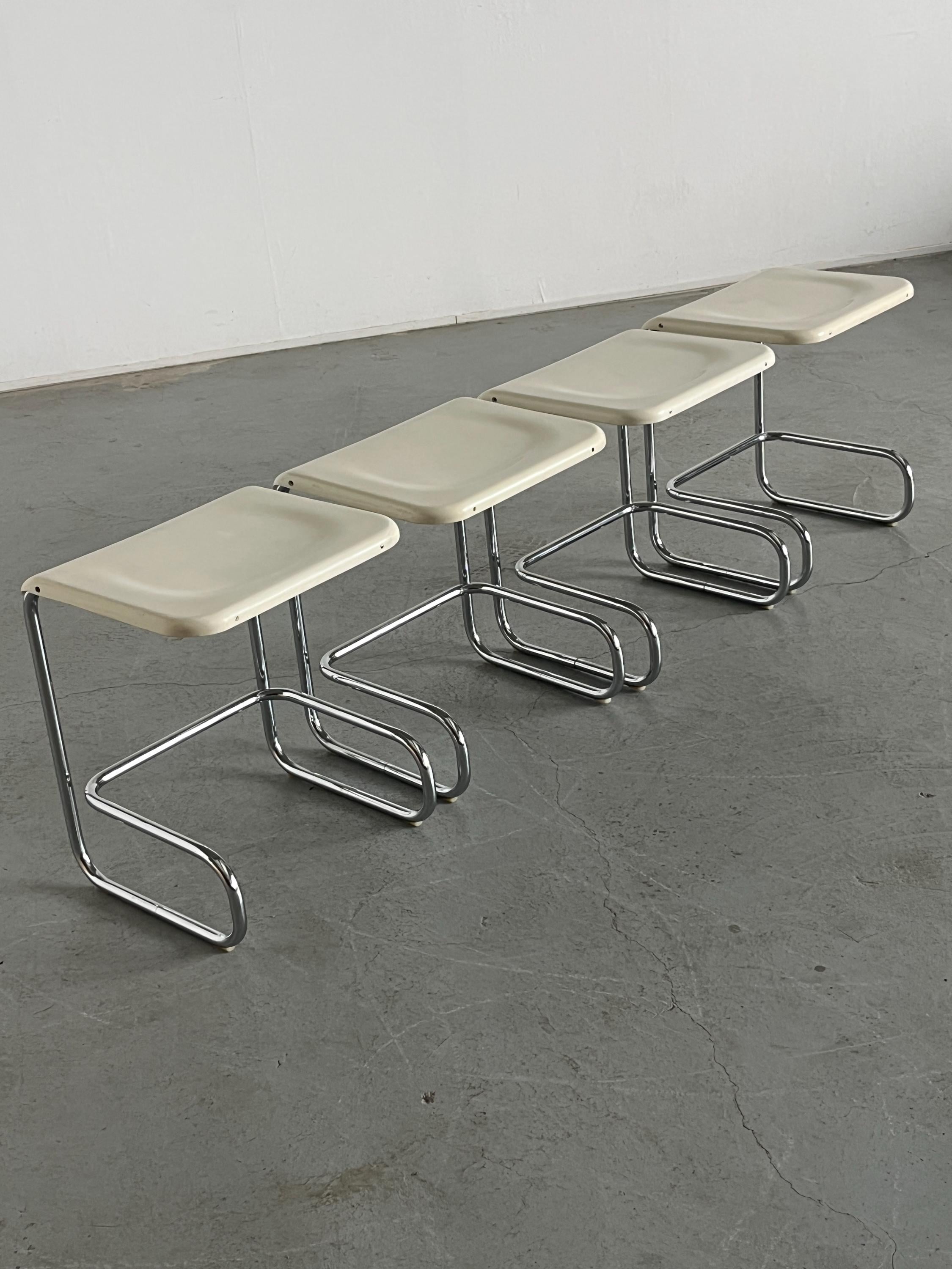 Modernist Cantilever Stools by Arclinea