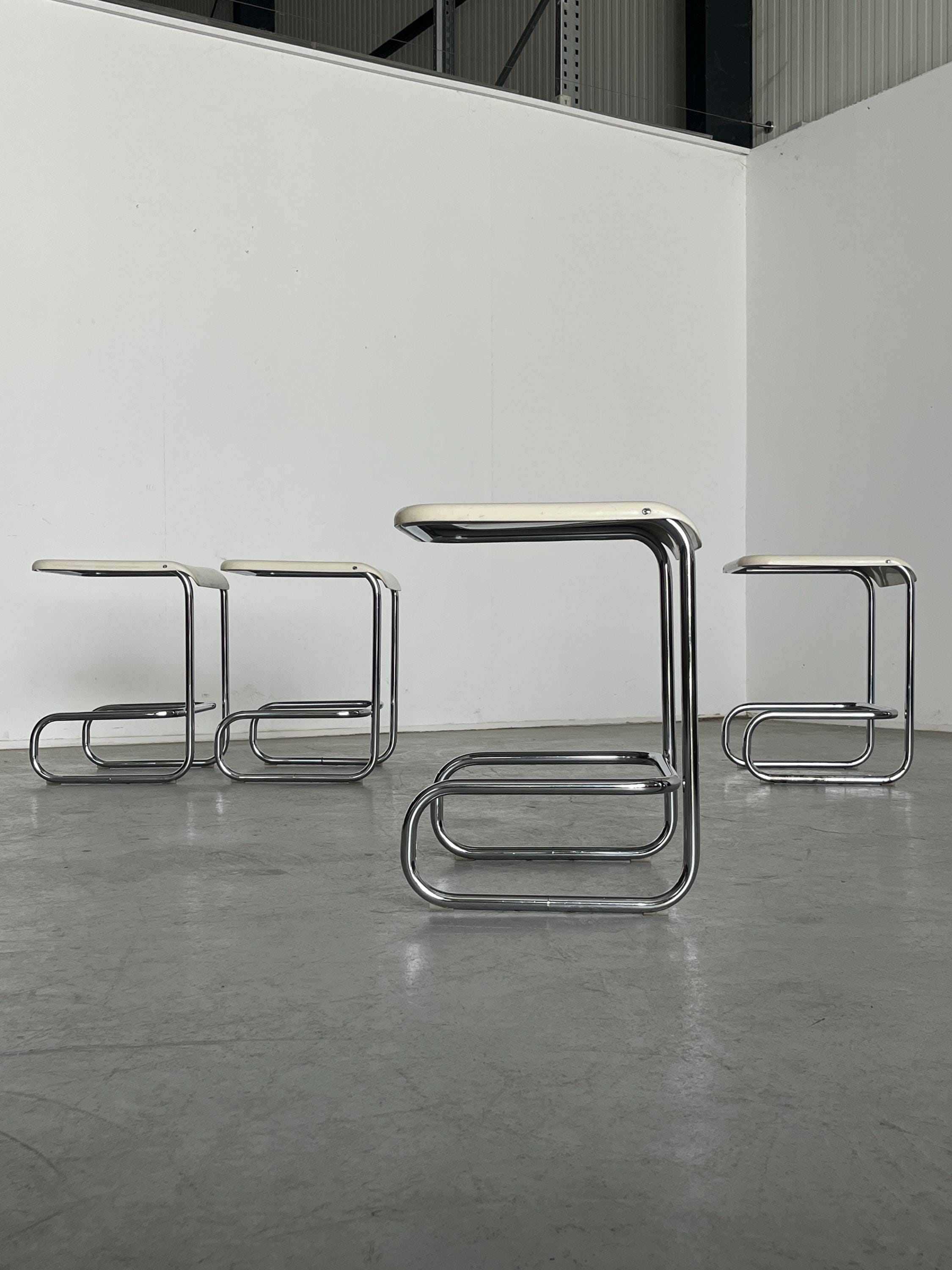 Modernist Cantilever Stools by Arclinea