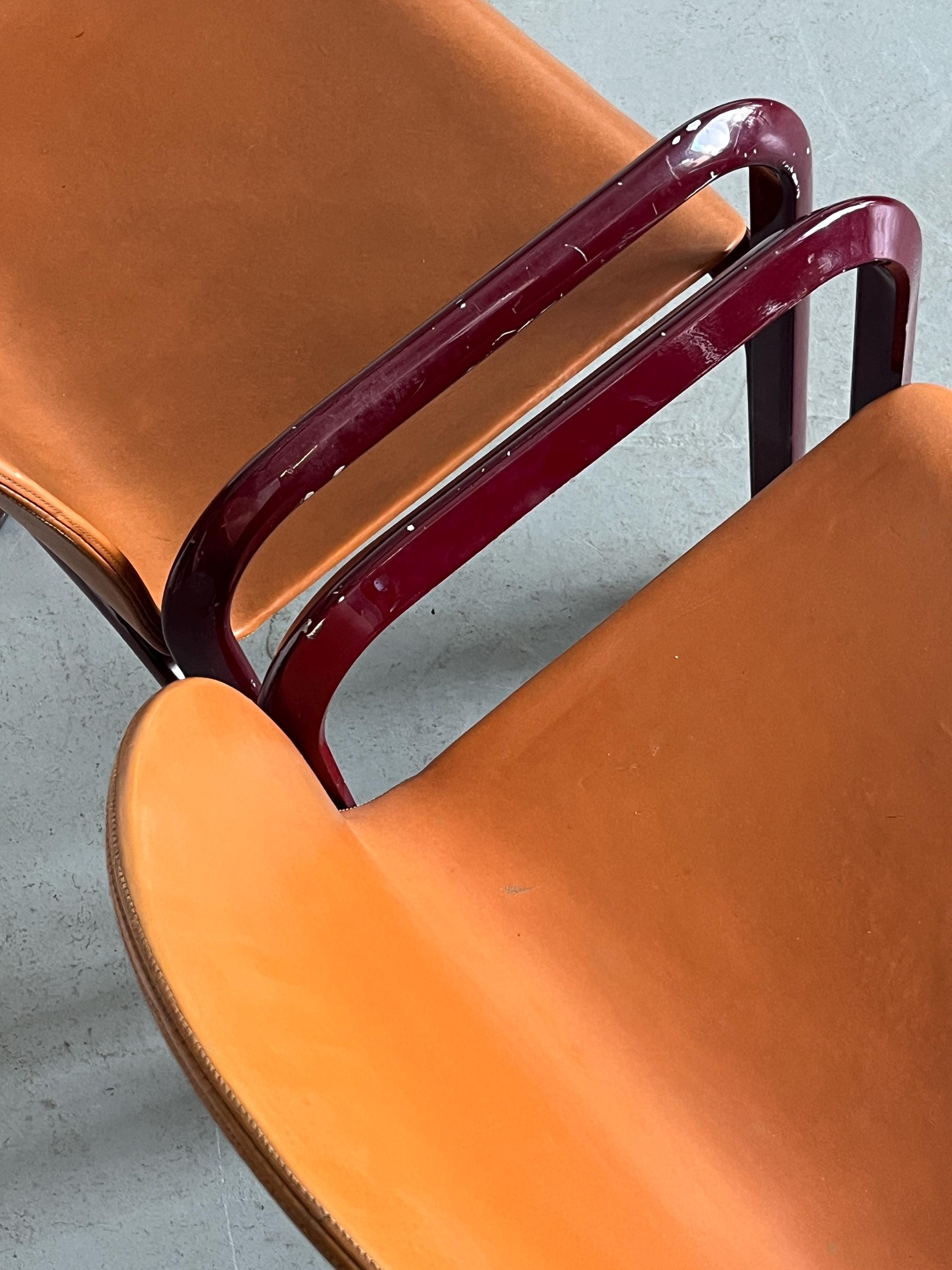 Pair of Gae Aulenti 'Orsay' Armchairs for Knoll International