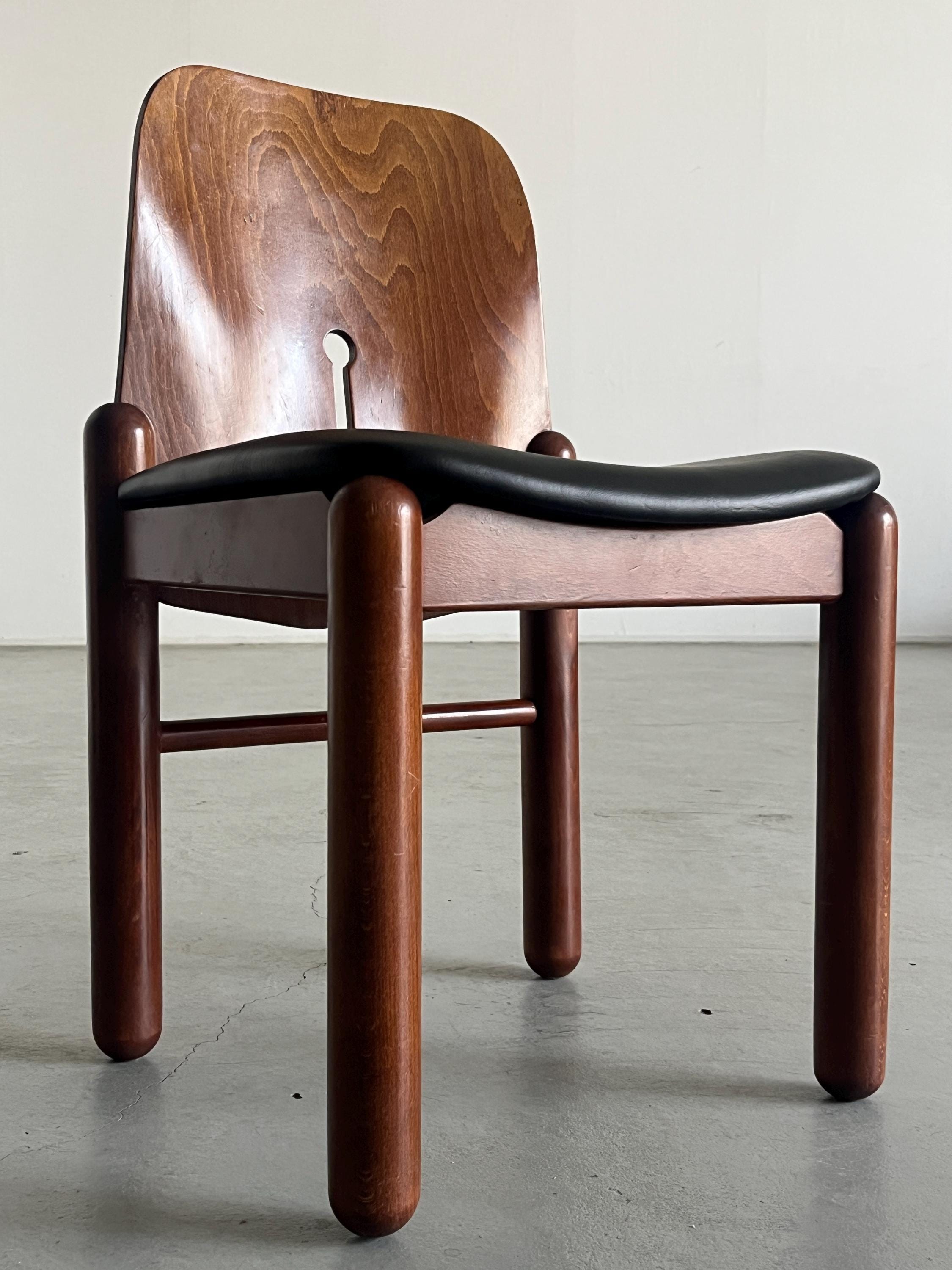 Elegant Dining Chair in Style of Afra and Tobia Scarpa