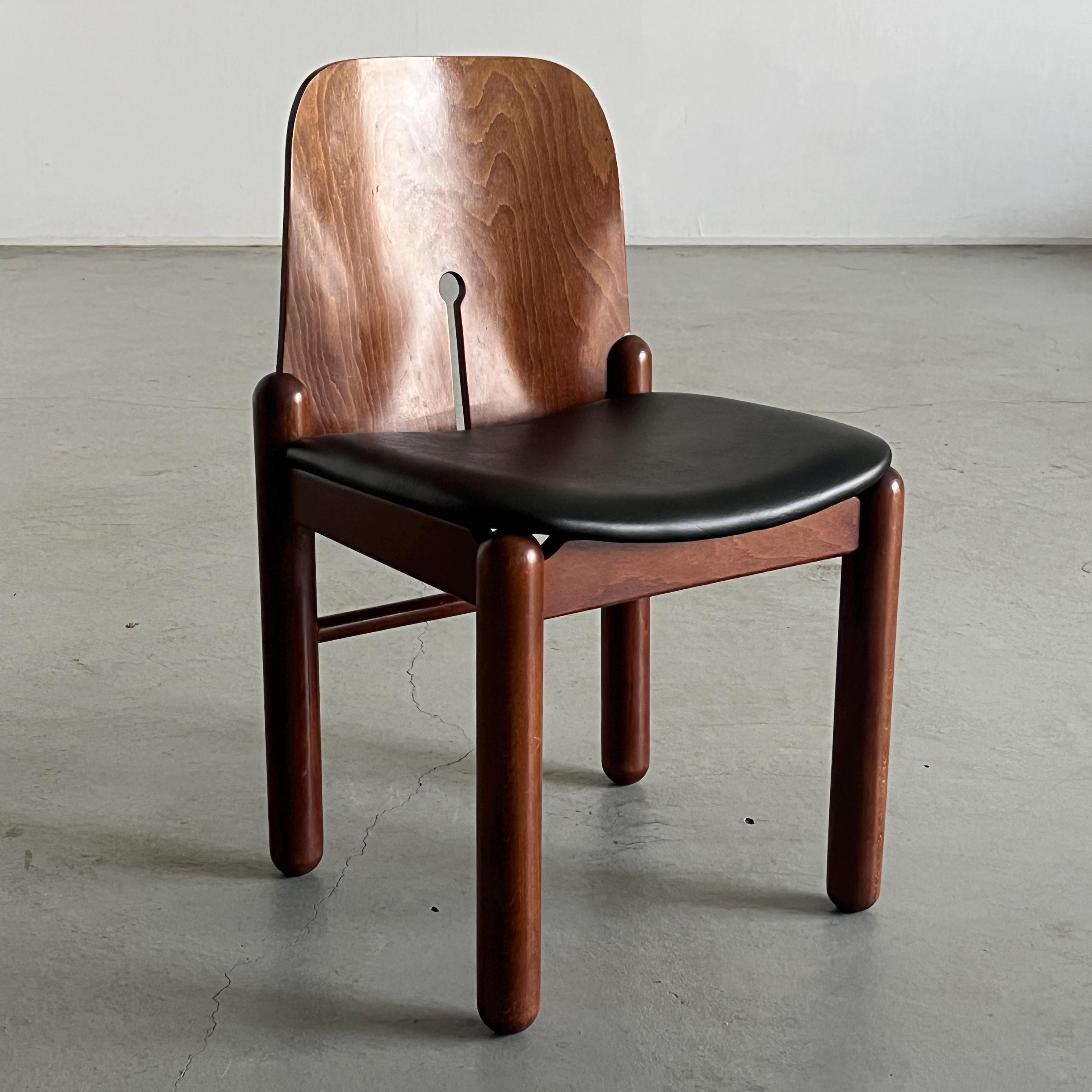 Elegant Dining Chair in Style of Afra and Tobia Scarpa