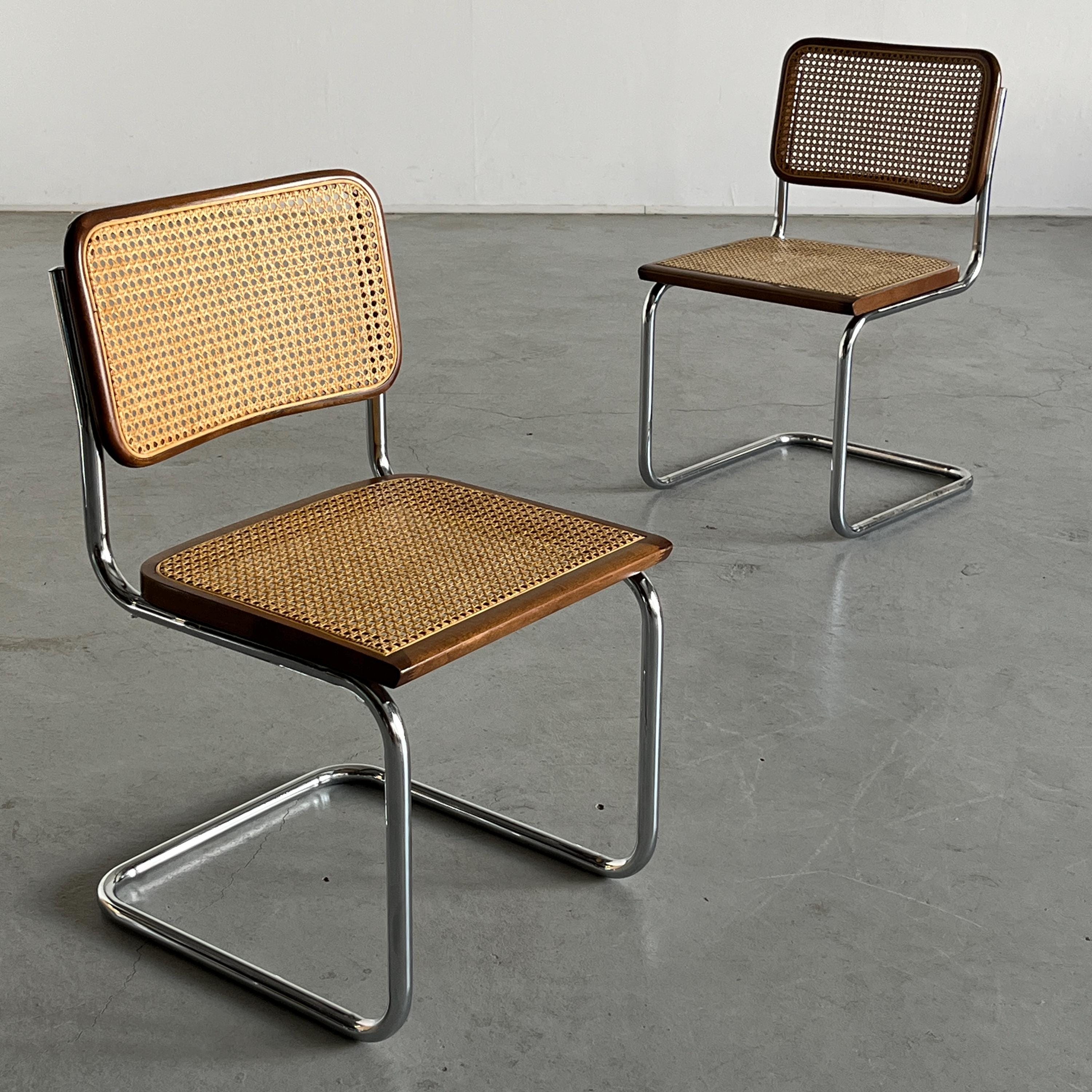 Cesca Mid Century Italian Cantilever Chairs