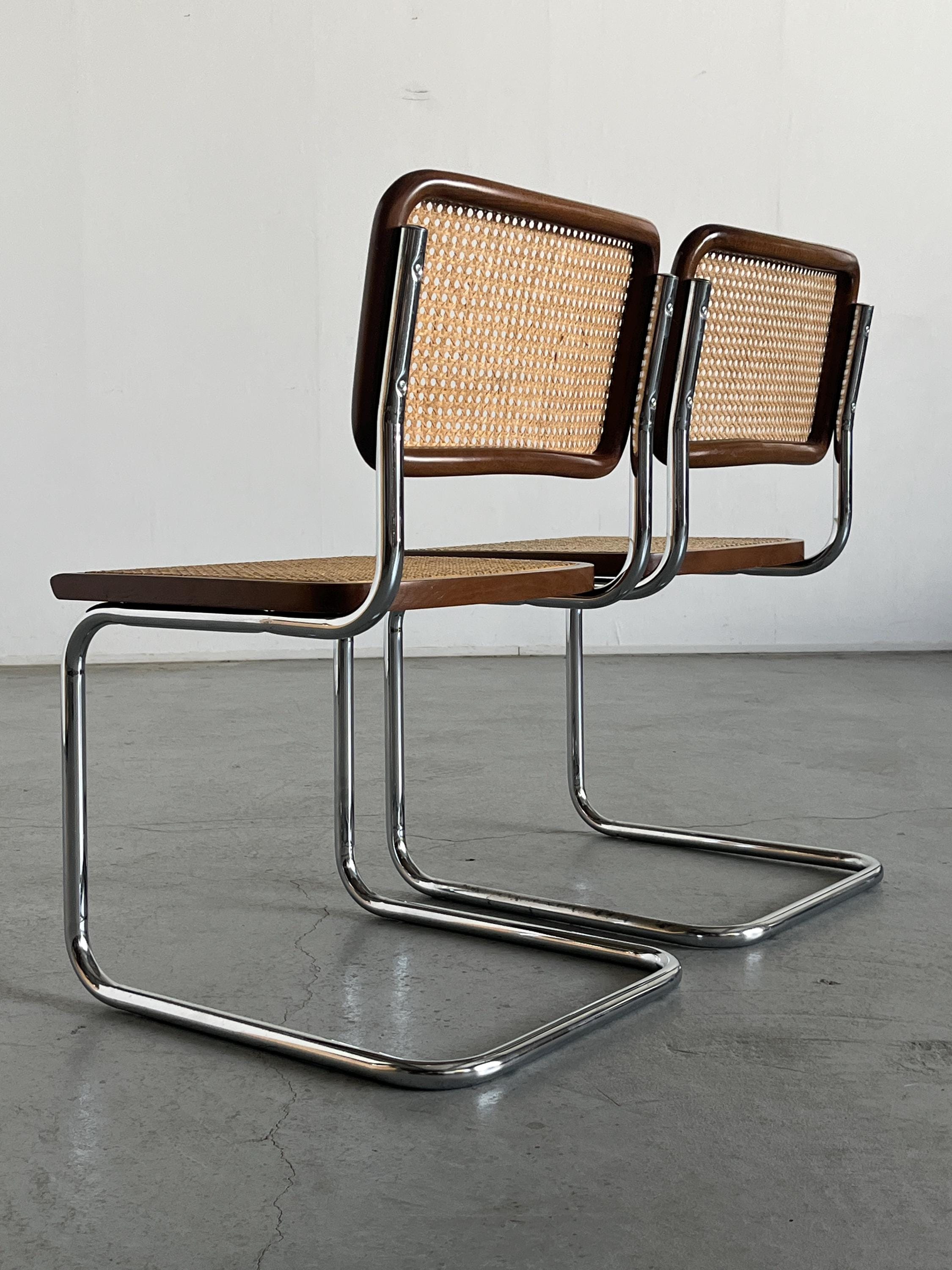 Cesca Mid Century Italian Cantilever Chairs