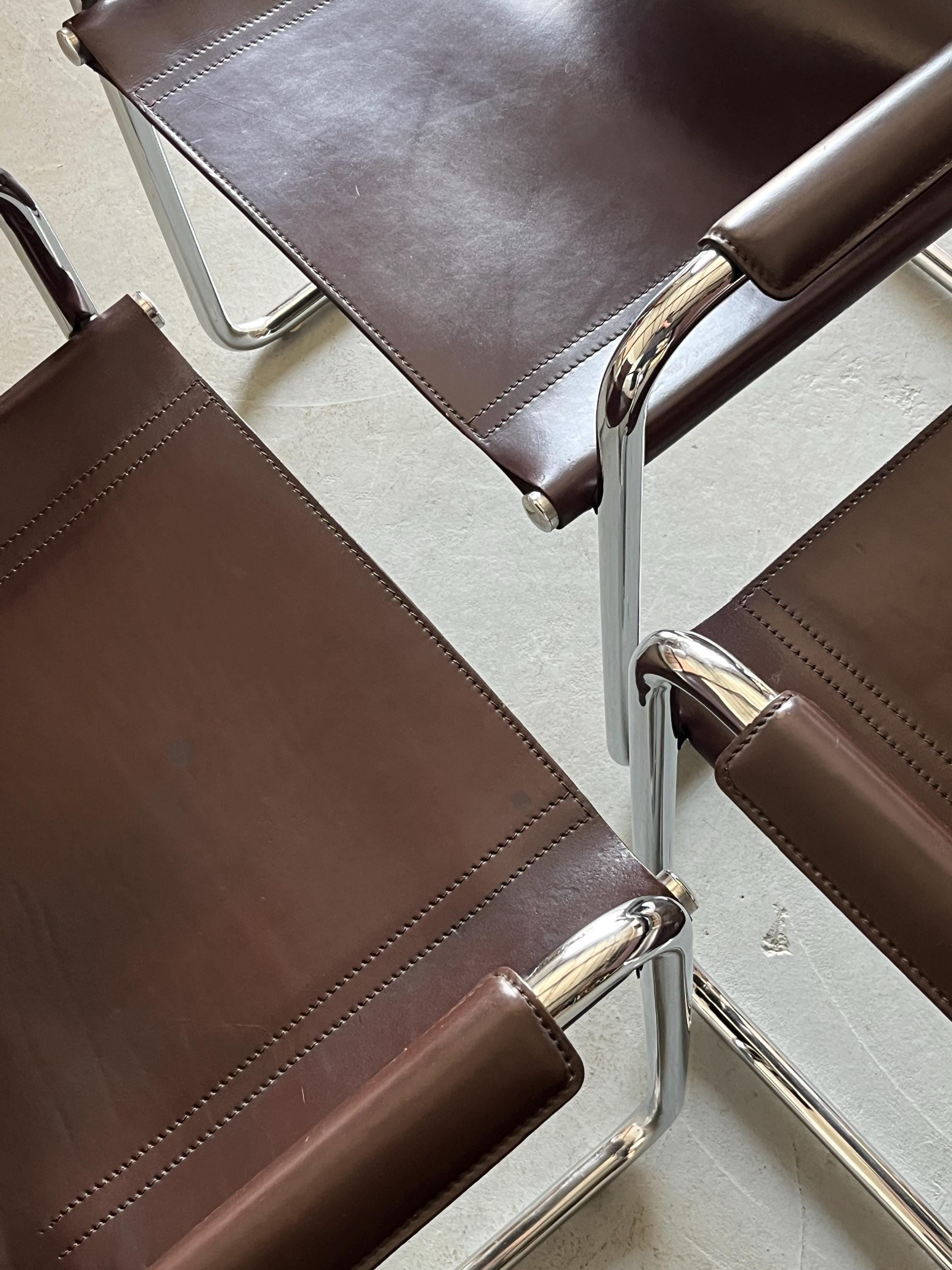 Leather Armchairs by Centro Studi for Matteo Grassi