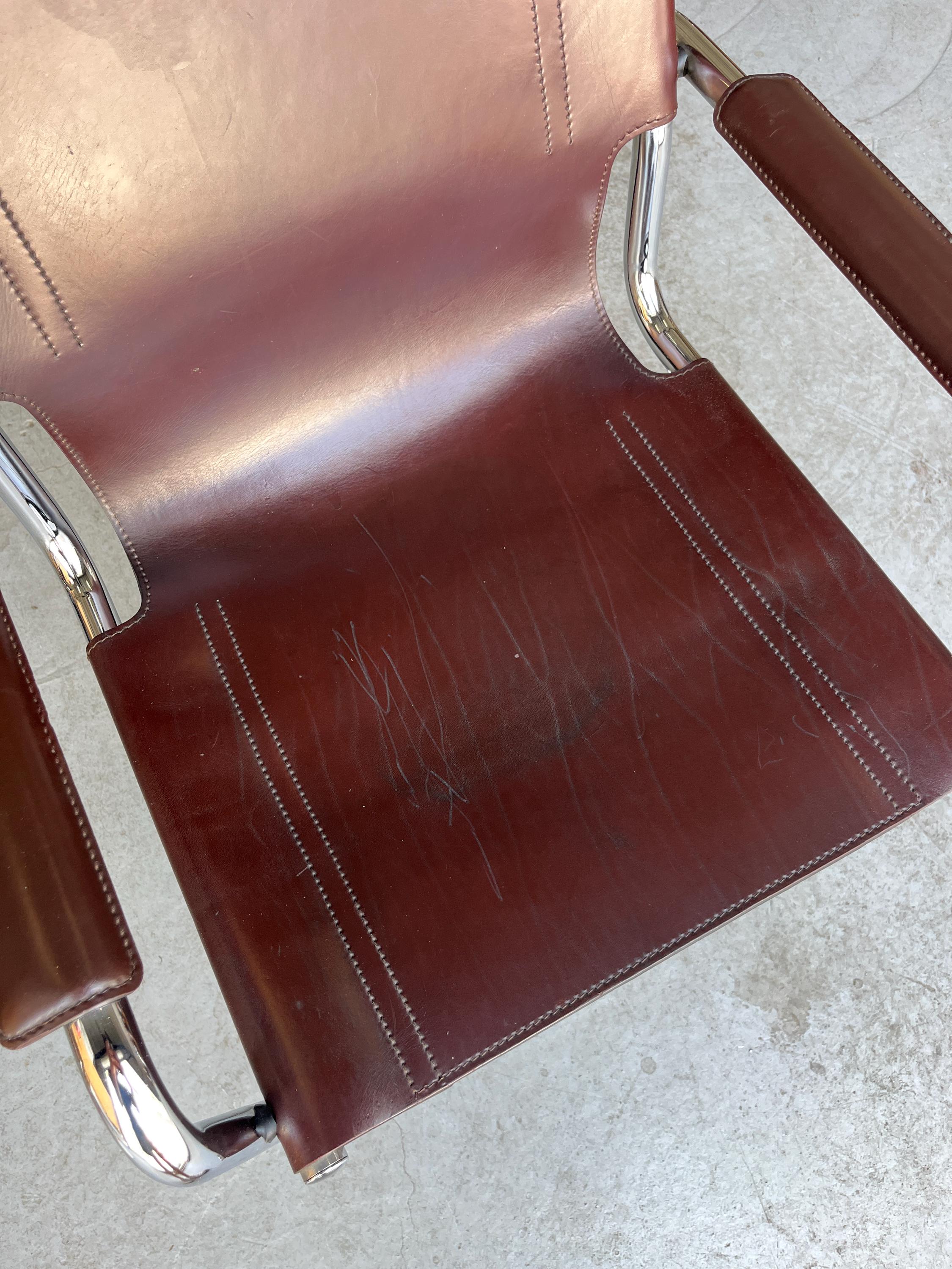Leather Armchairs by Centro Studi for Matteo Grassi