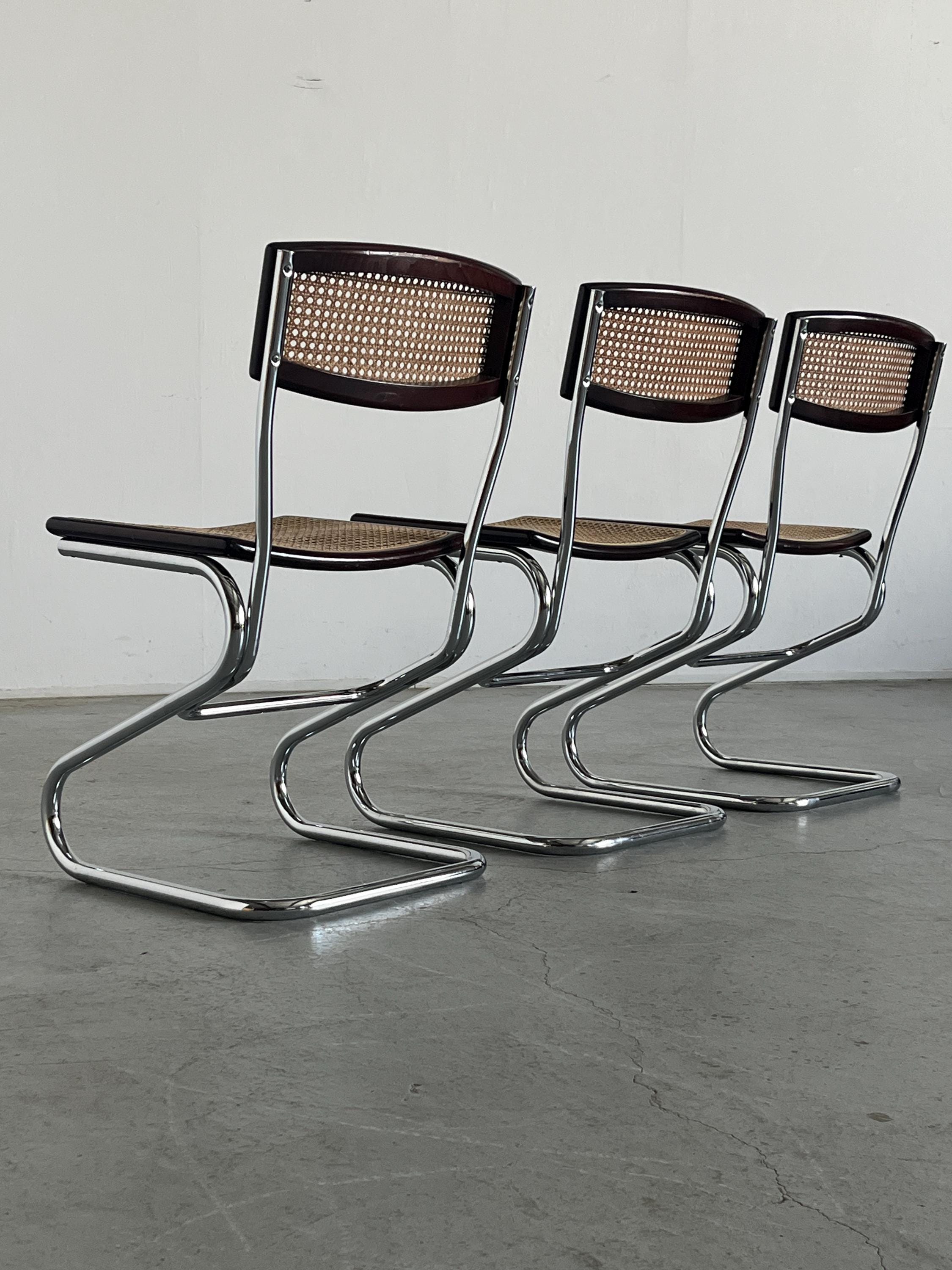 Mid-Century Modern Cantilever Dining Chairs
