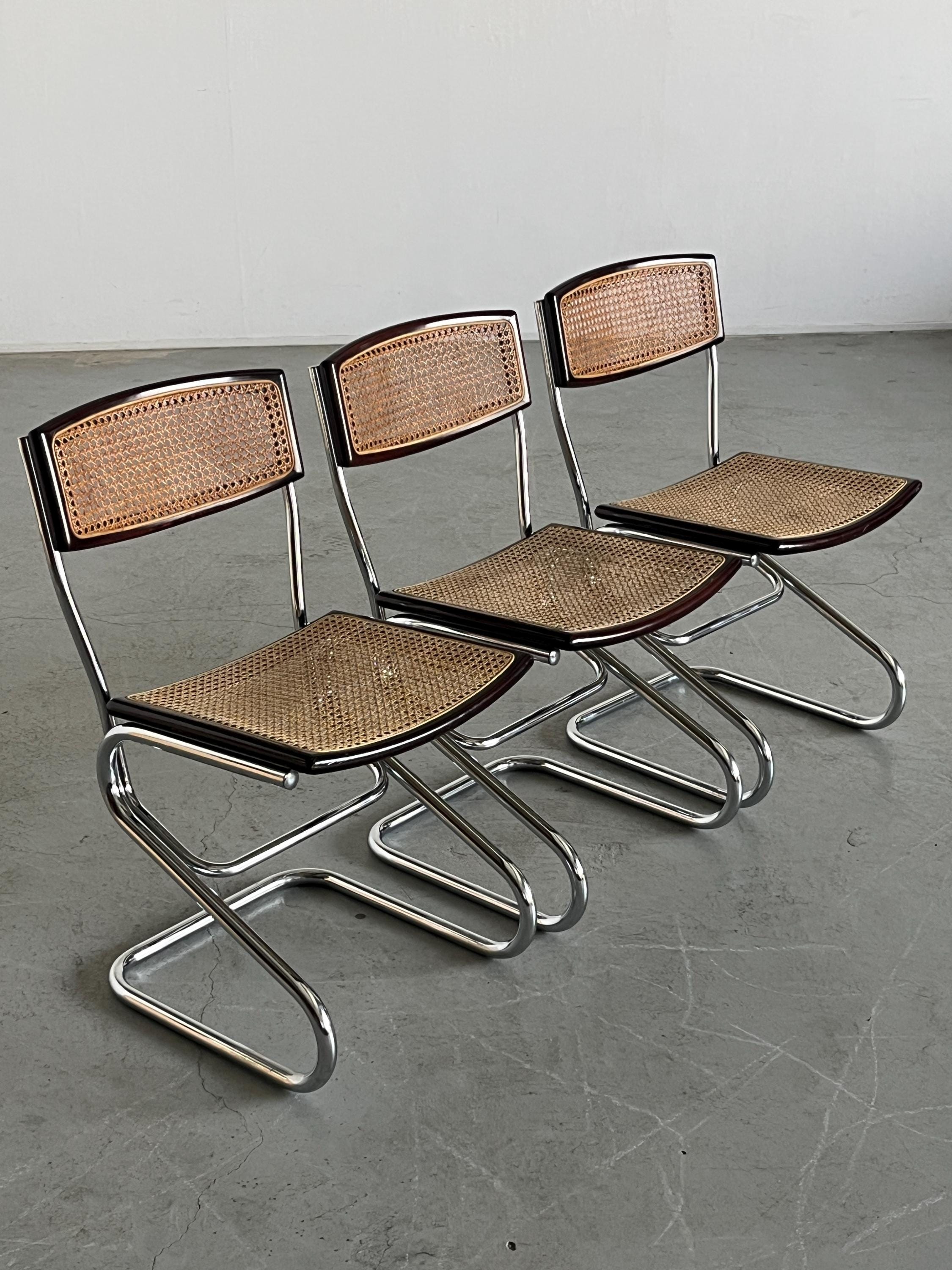 Mid-Century Modern Cantilever Dining Chairs
