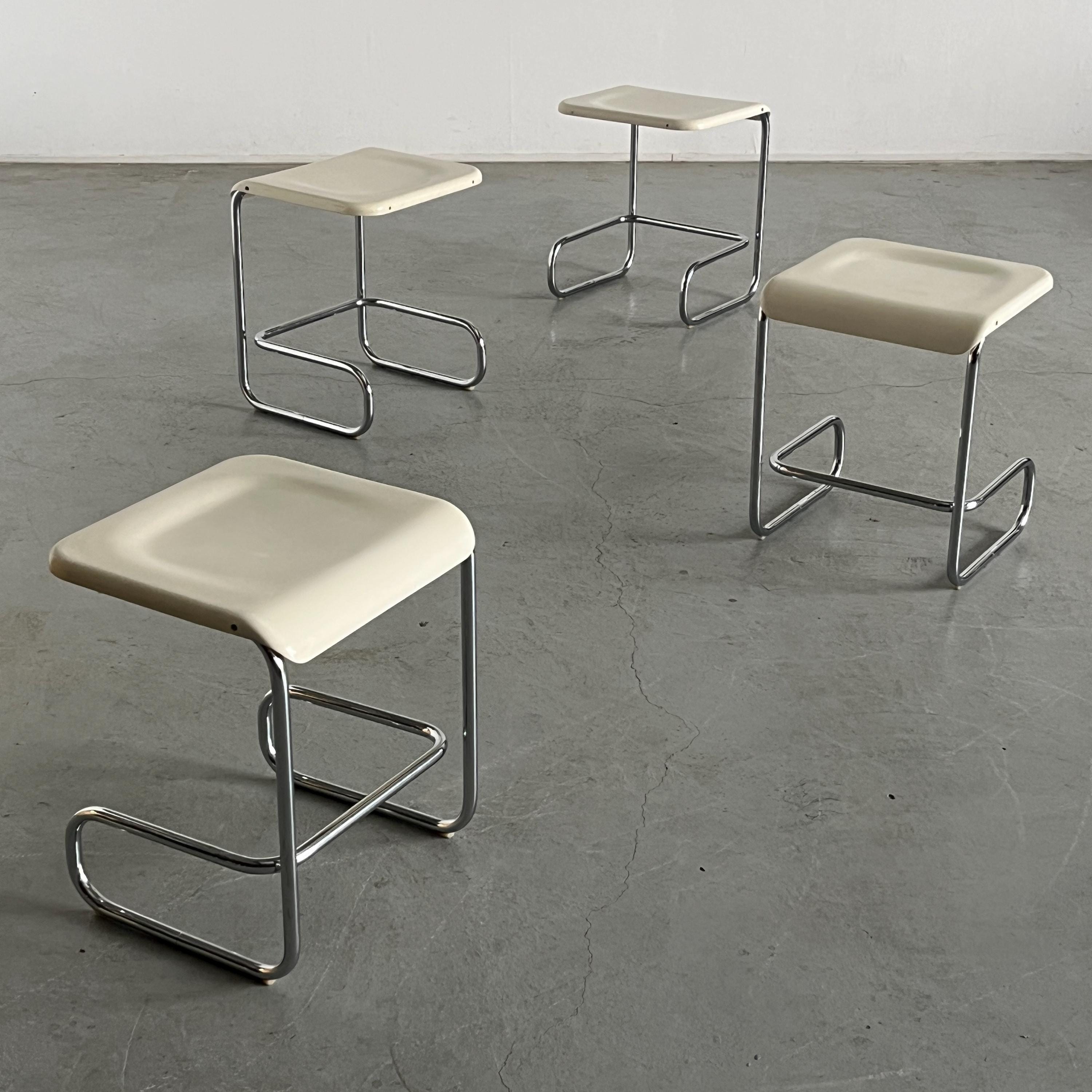 Modernist Cantilever Stools by Arclinea