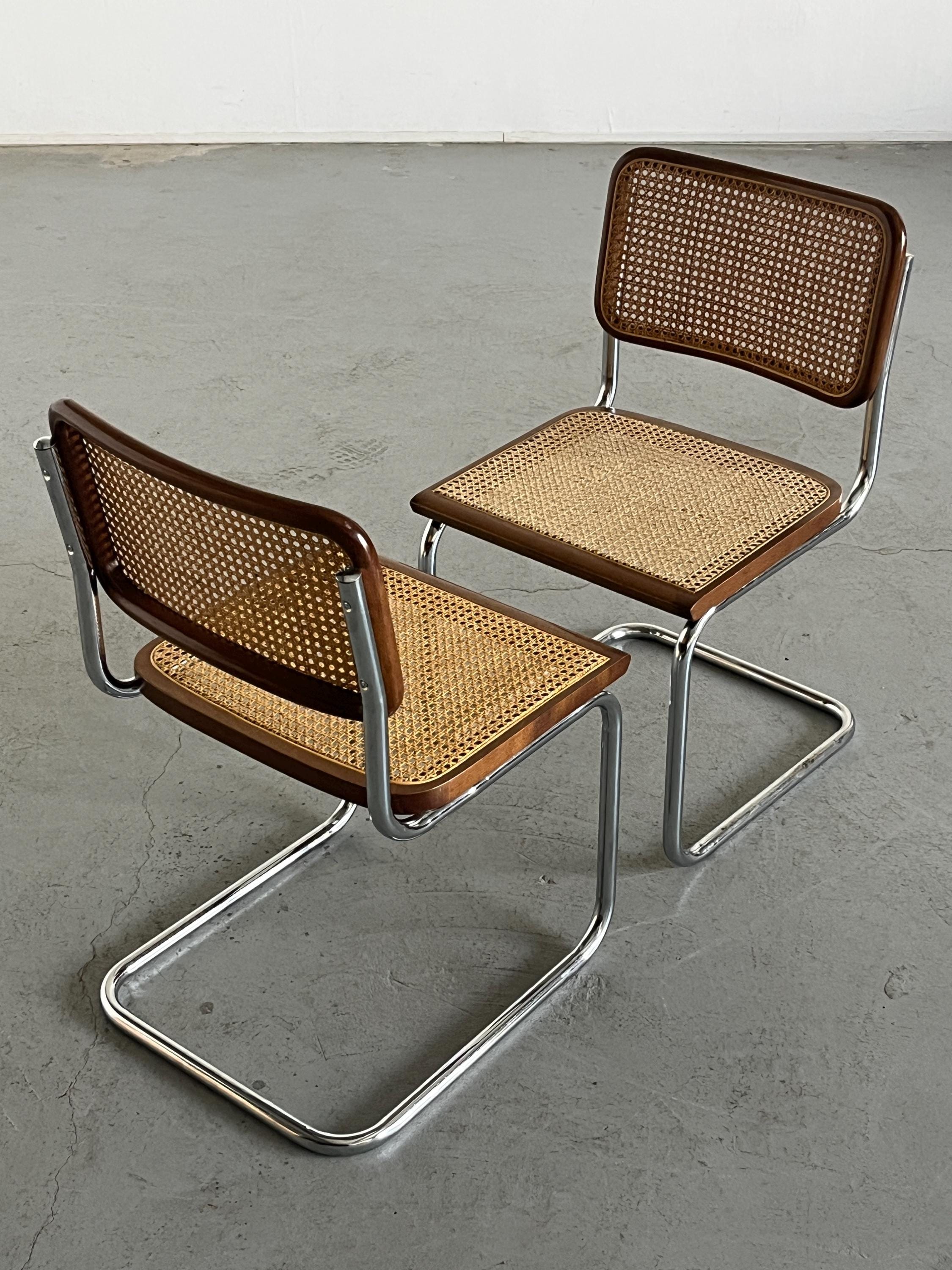 Cesca Mid Century Italian Cantilever Chairs