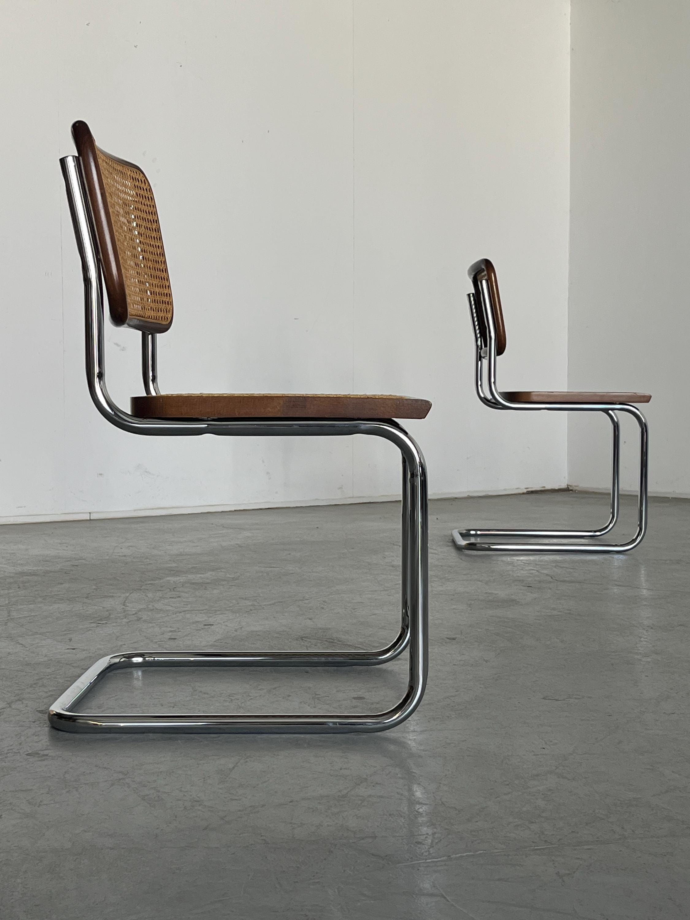 Cesca Mid Century Italian Cantilever Chairs