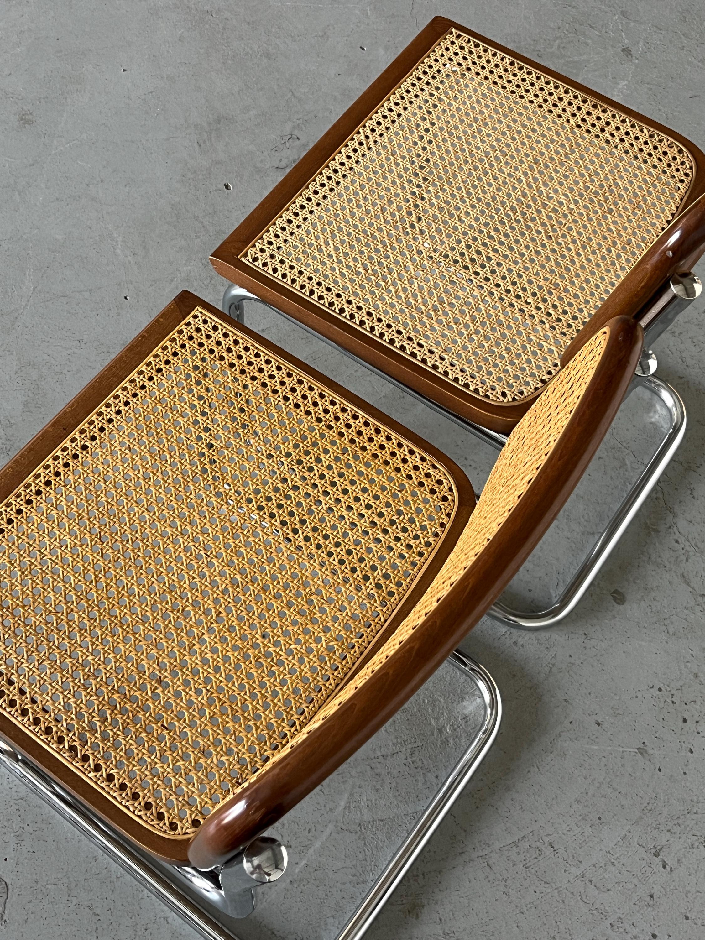 Cesca Mid Century Italian Cantilever Chairs