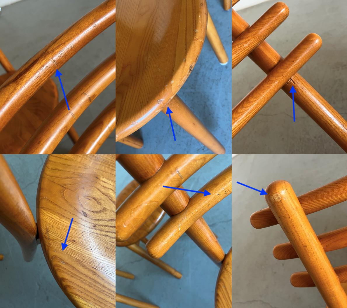 Minimalist Scandinavian Style Chairs in Natural Lacquered Bent Beechwood,