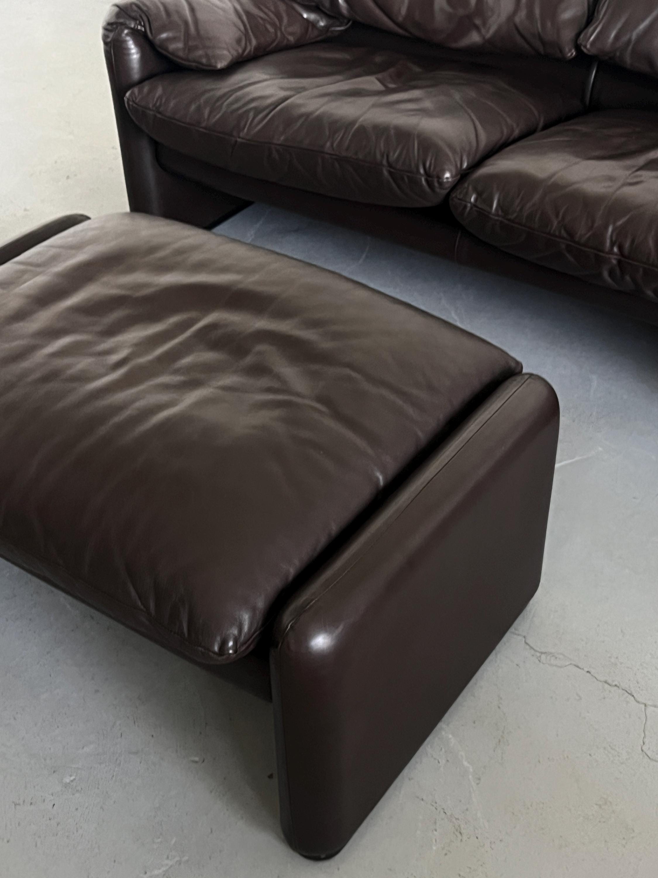 'Maralunga' Ensemble Seating Set by Vico Magistretti for Cassina