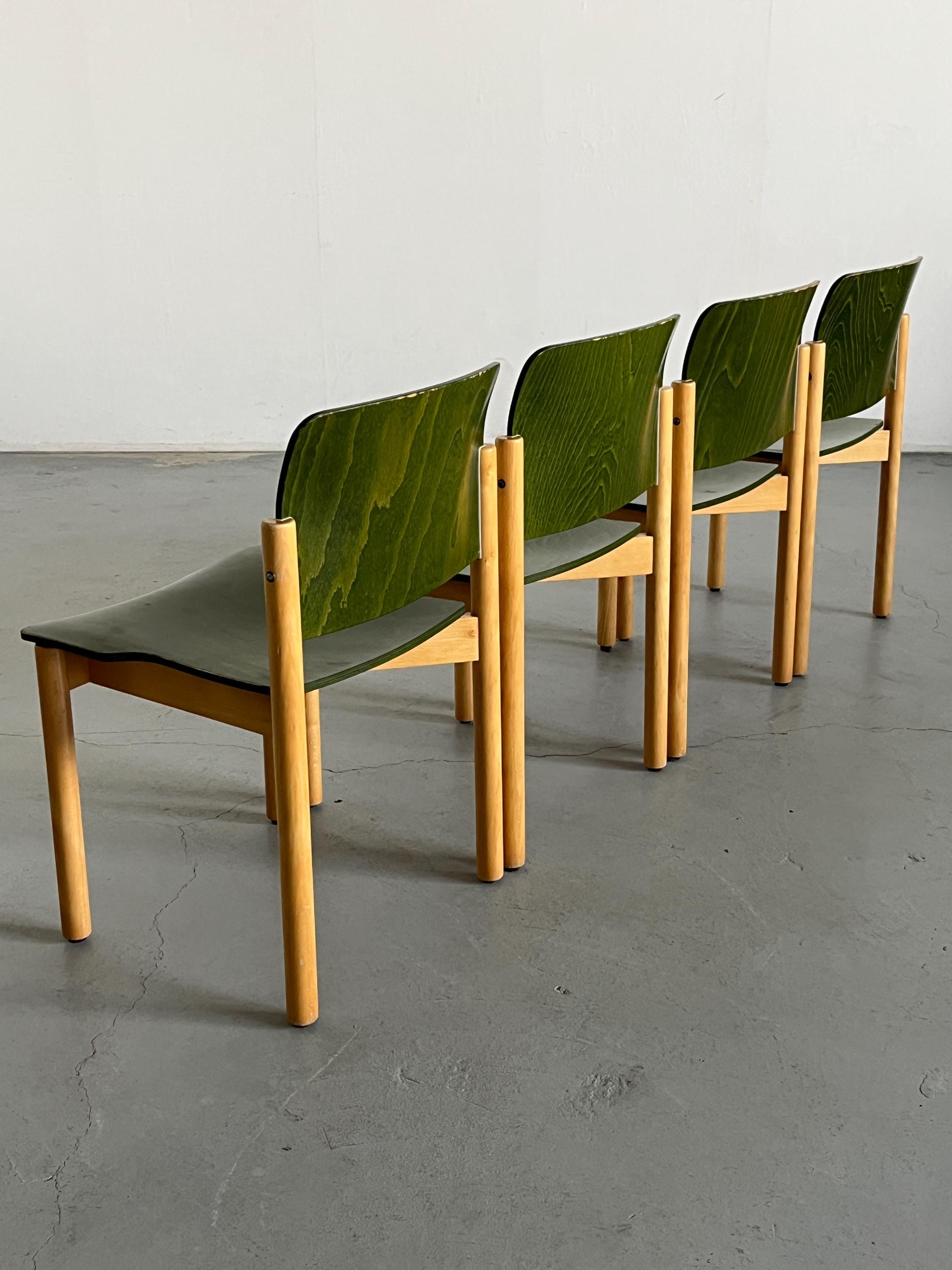 Mid-Century Modern Stackable Dining Chairs by Kusch + Co