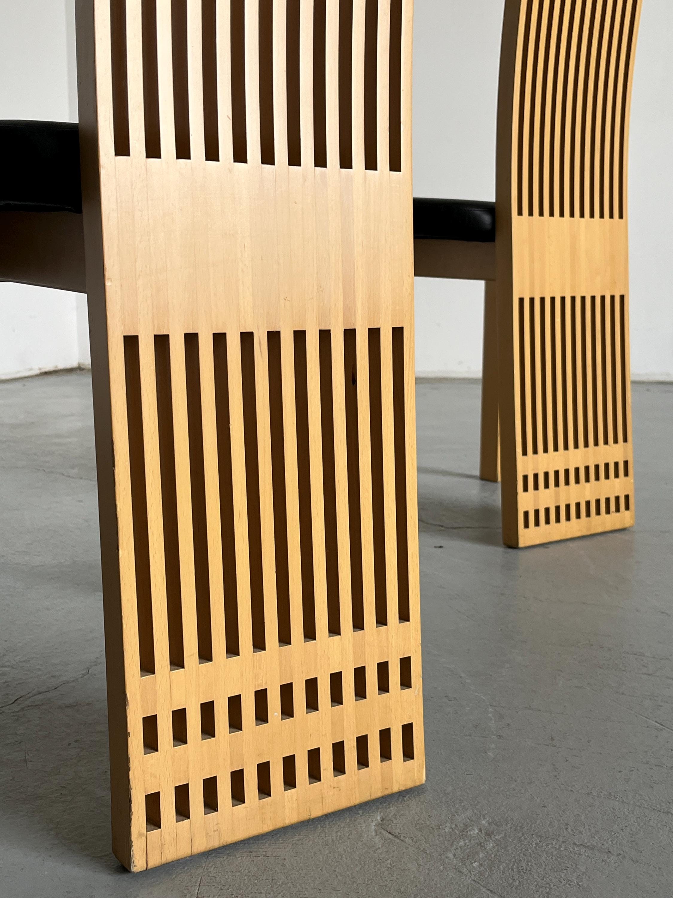 High Back Dining Chairs in the Style of Pietro Costantini