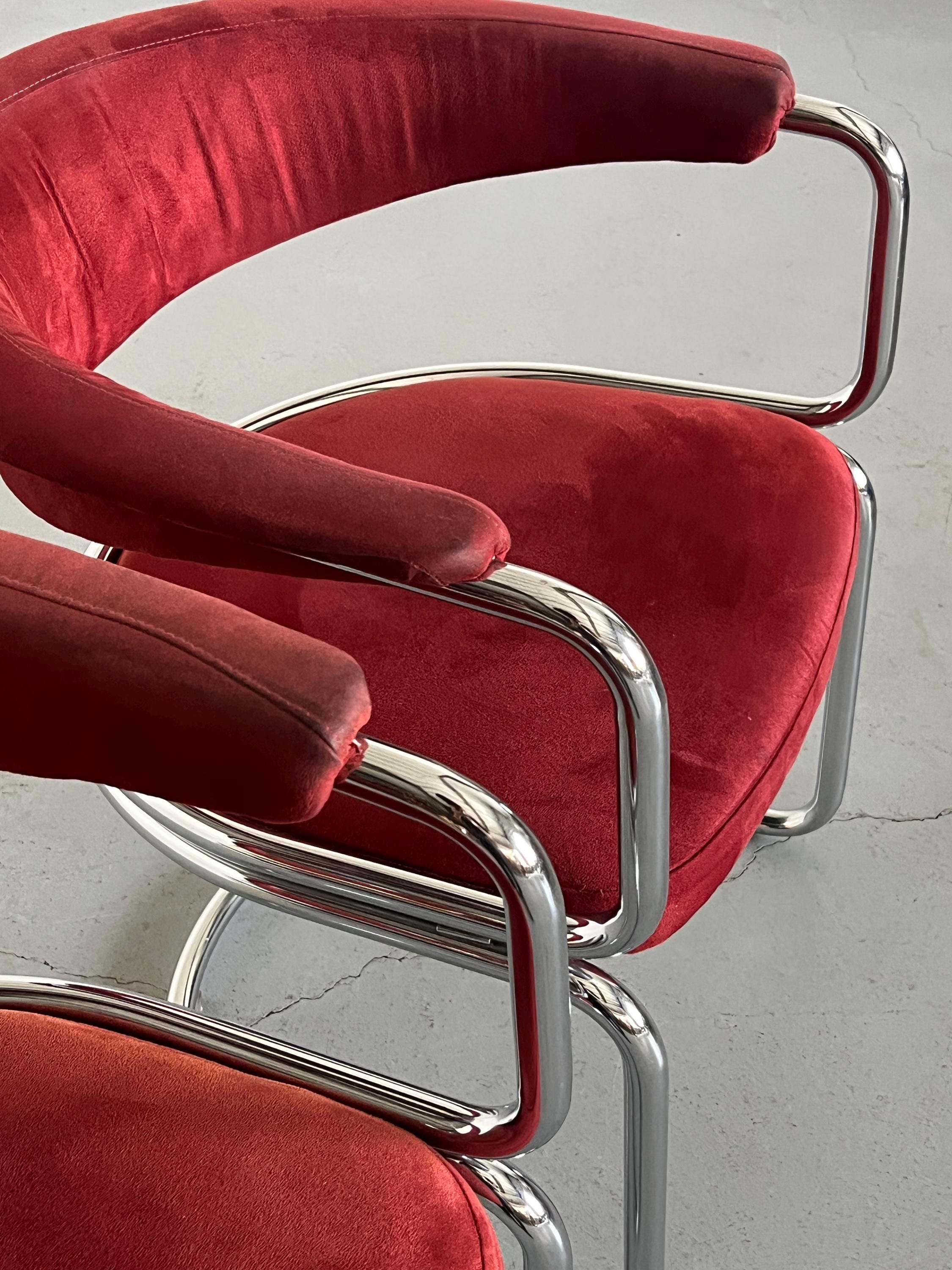 Italian Armchairs in the Style of Giotto Stoppino