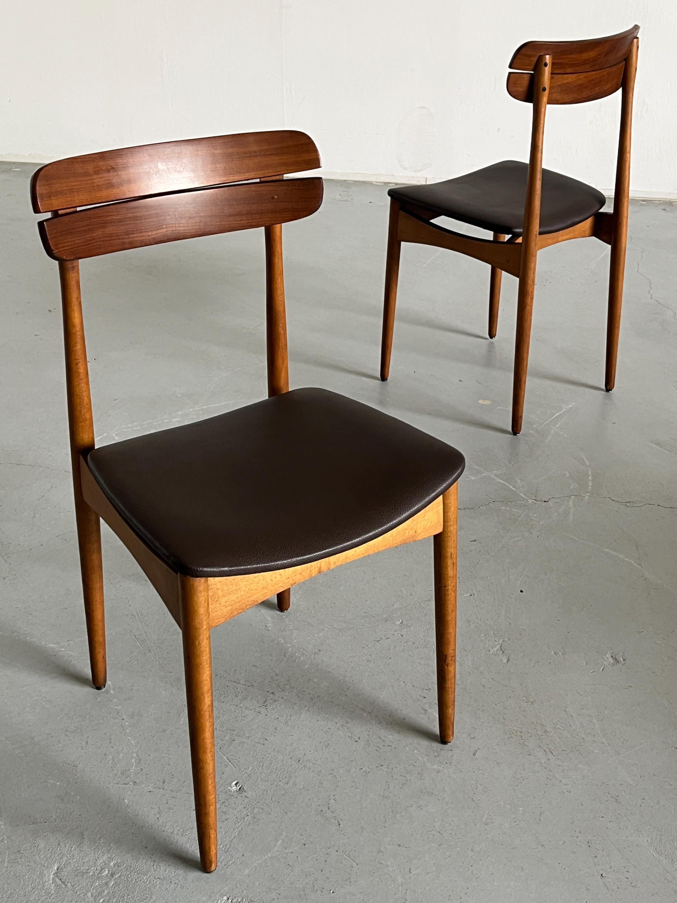 Danish Design Dining Chairs in Teak Wood