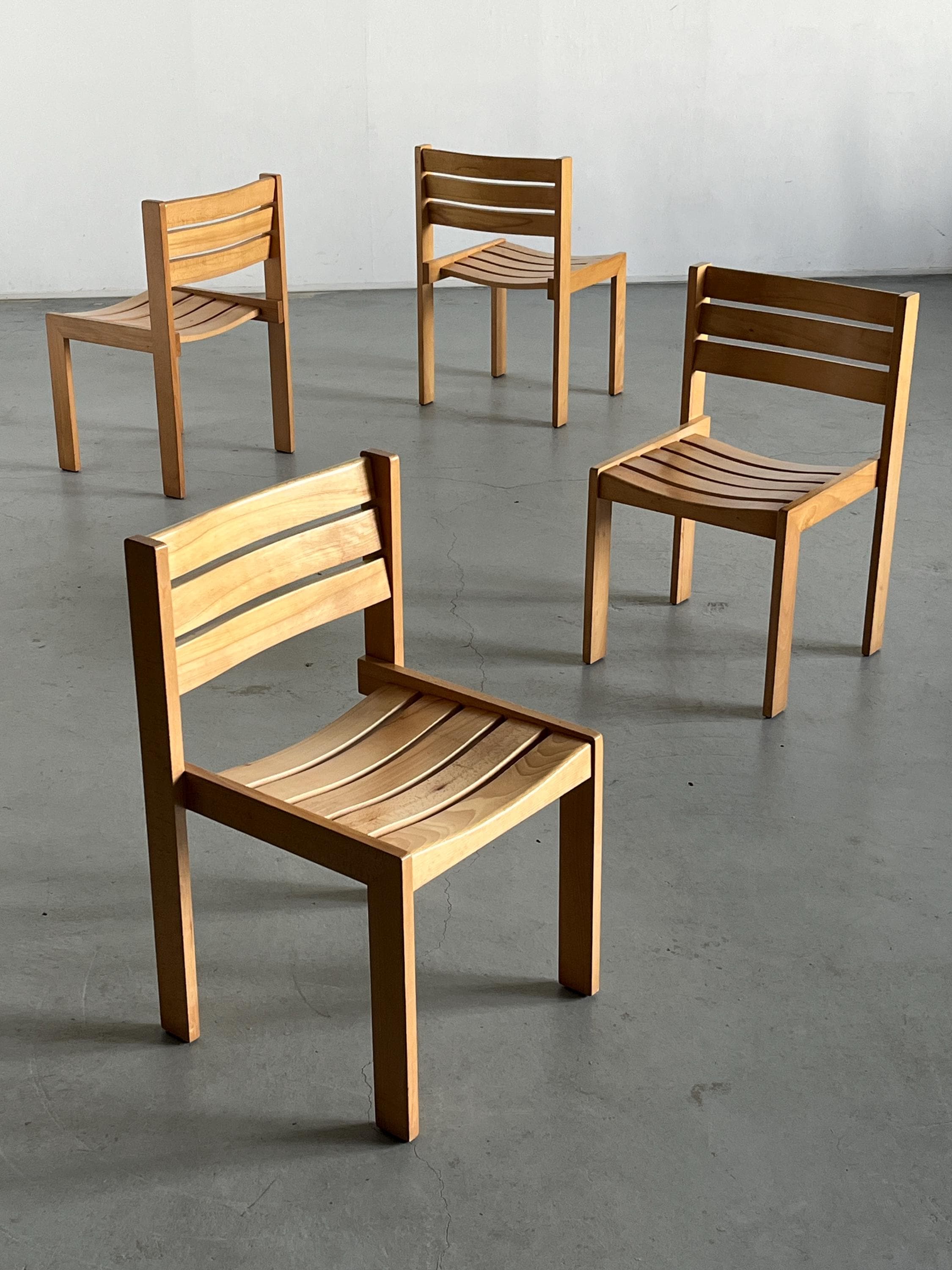 Scandinavian Mid-Century Modern Stackable Chairs by Wilkhahn
