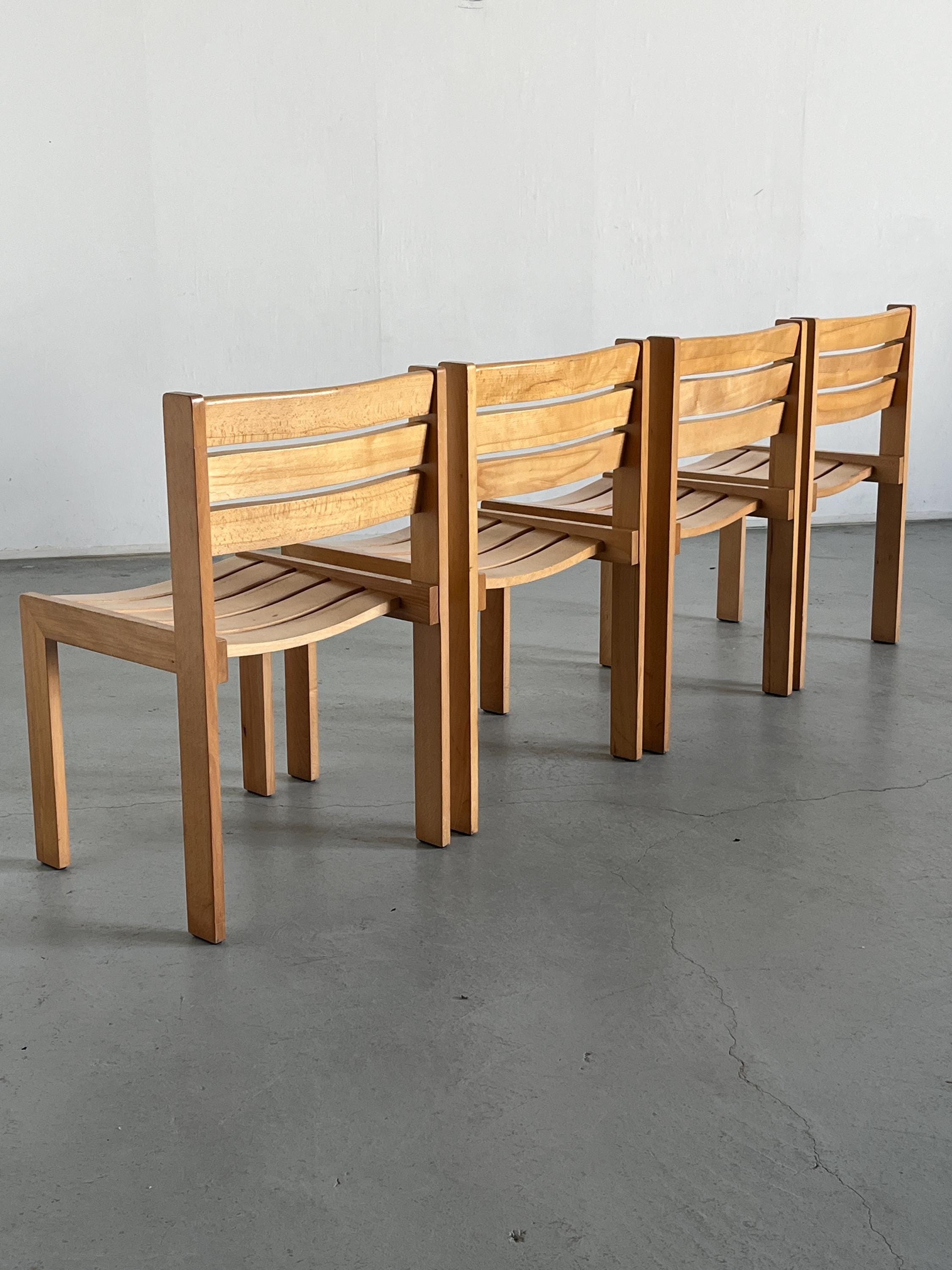 Scandinavian Mid-Century Modern Stackable Chairs by Wilkhahn