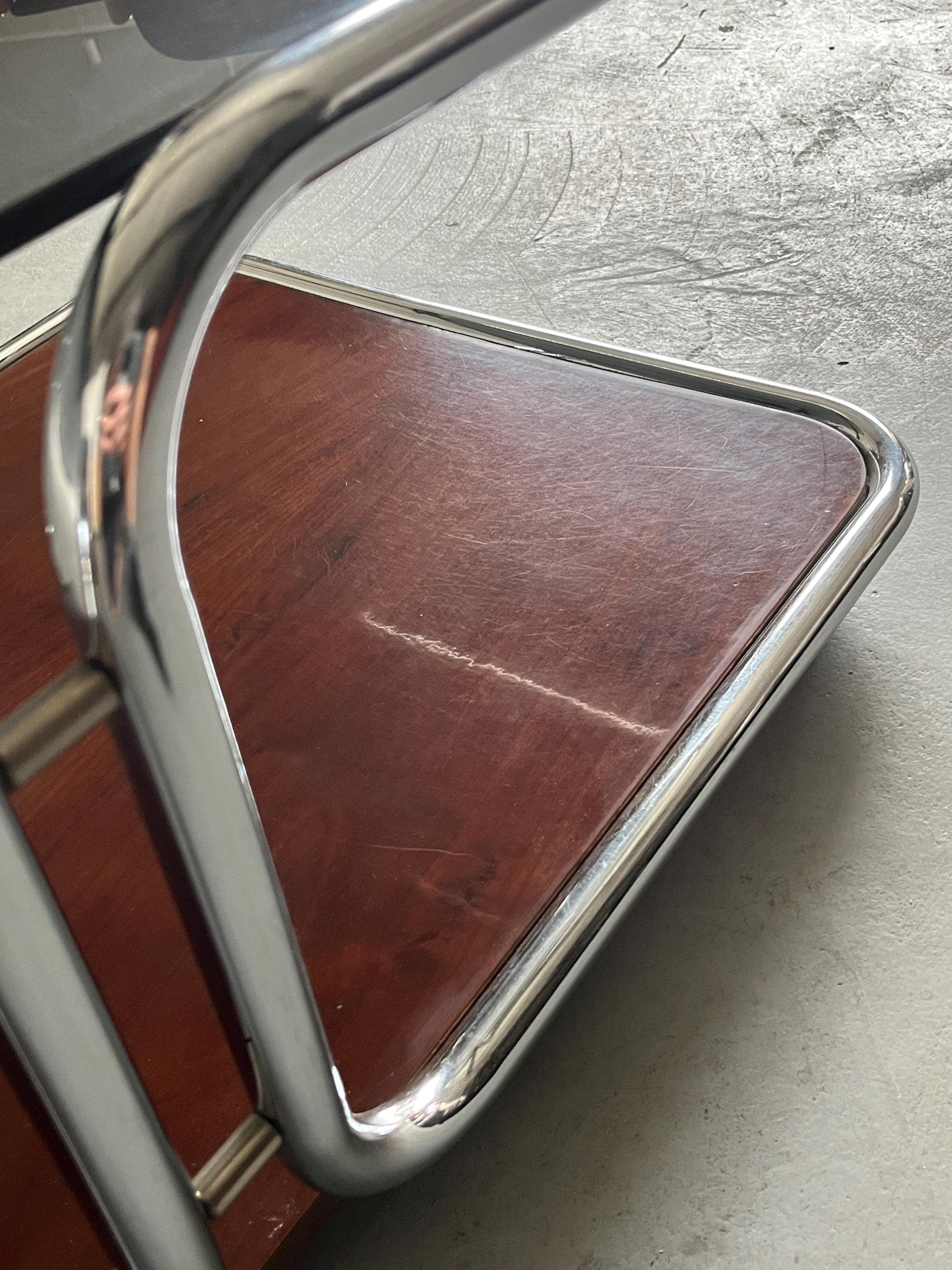 Italian Mid-Century-Modern Smoked Glass Table