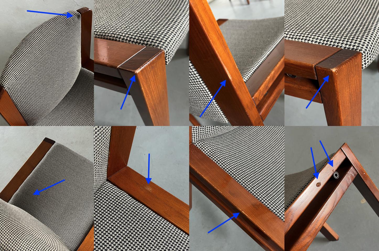 Model 300' Dining Chairs by Joe Colombo for Pozzi – Cherry Cargo