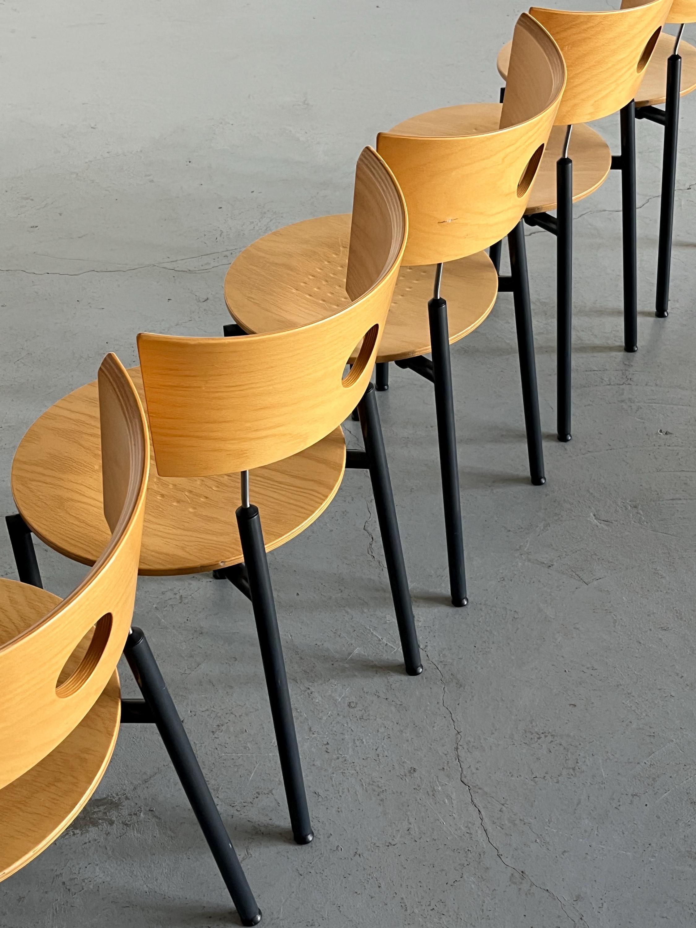 Postmodern Dining Chairs by Kusch&Co