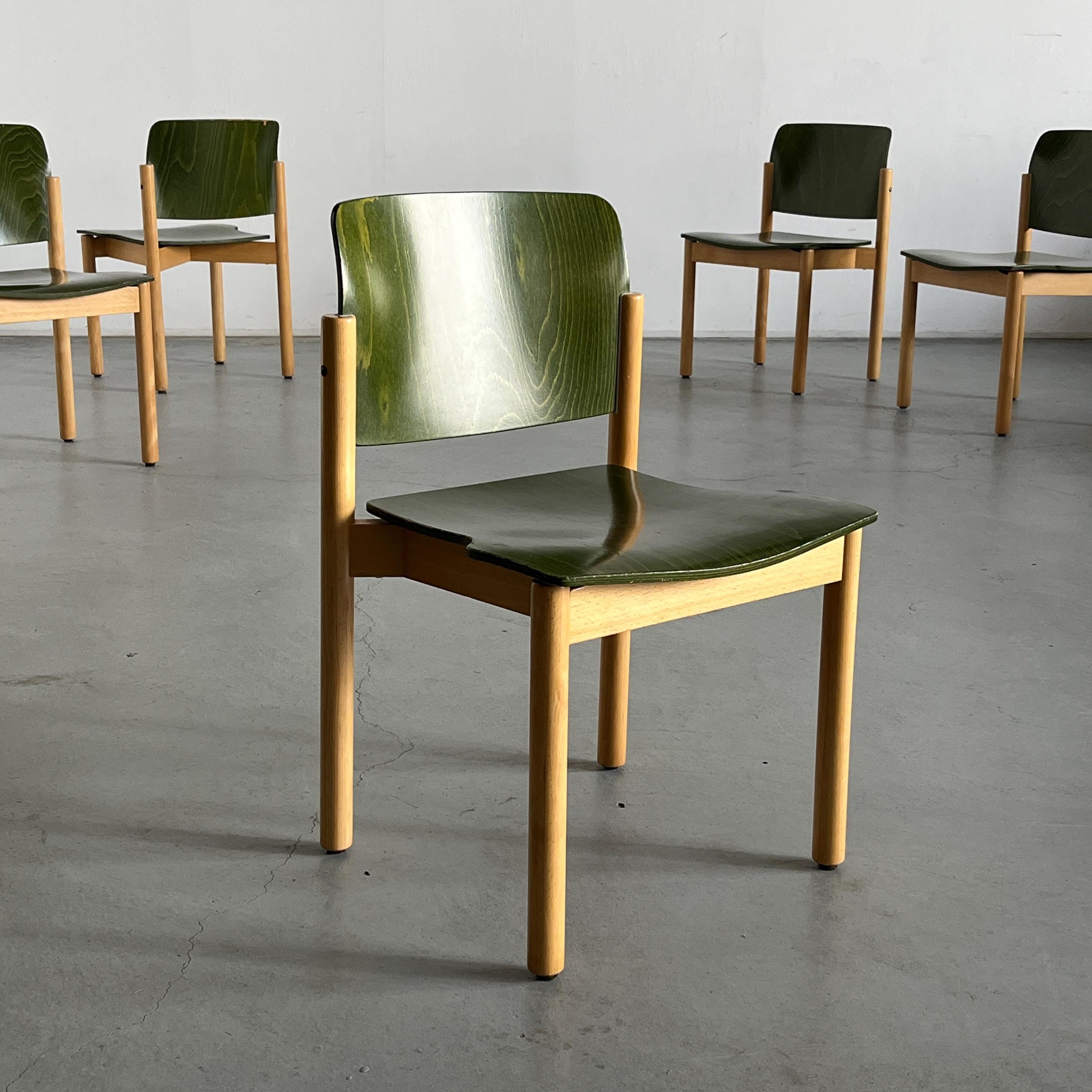 Mid-Century Modern Stackable Dining Chairs by Kusch + Co