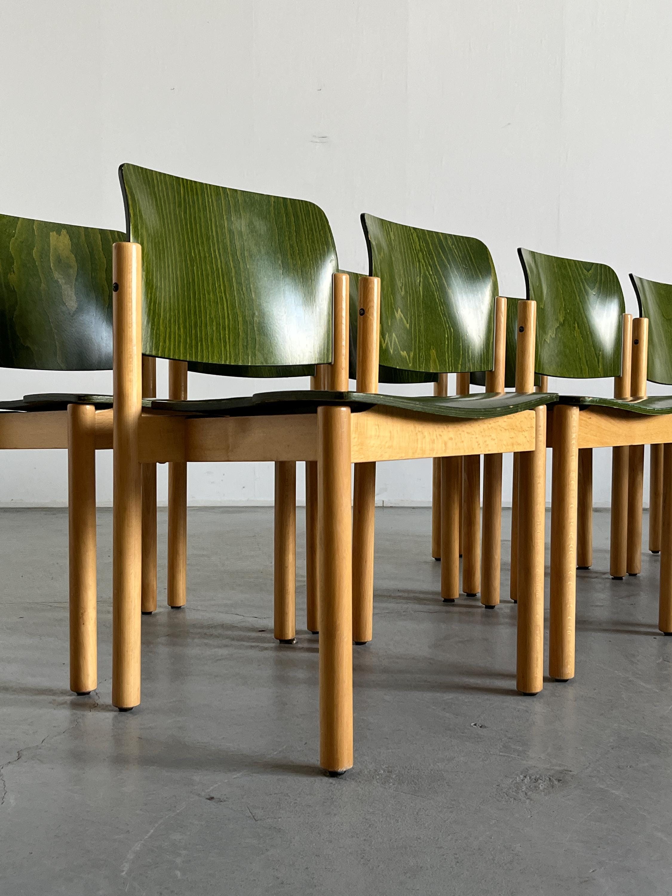 Mid-Century Modern Stackable Dining Chairs by Kusch + Co