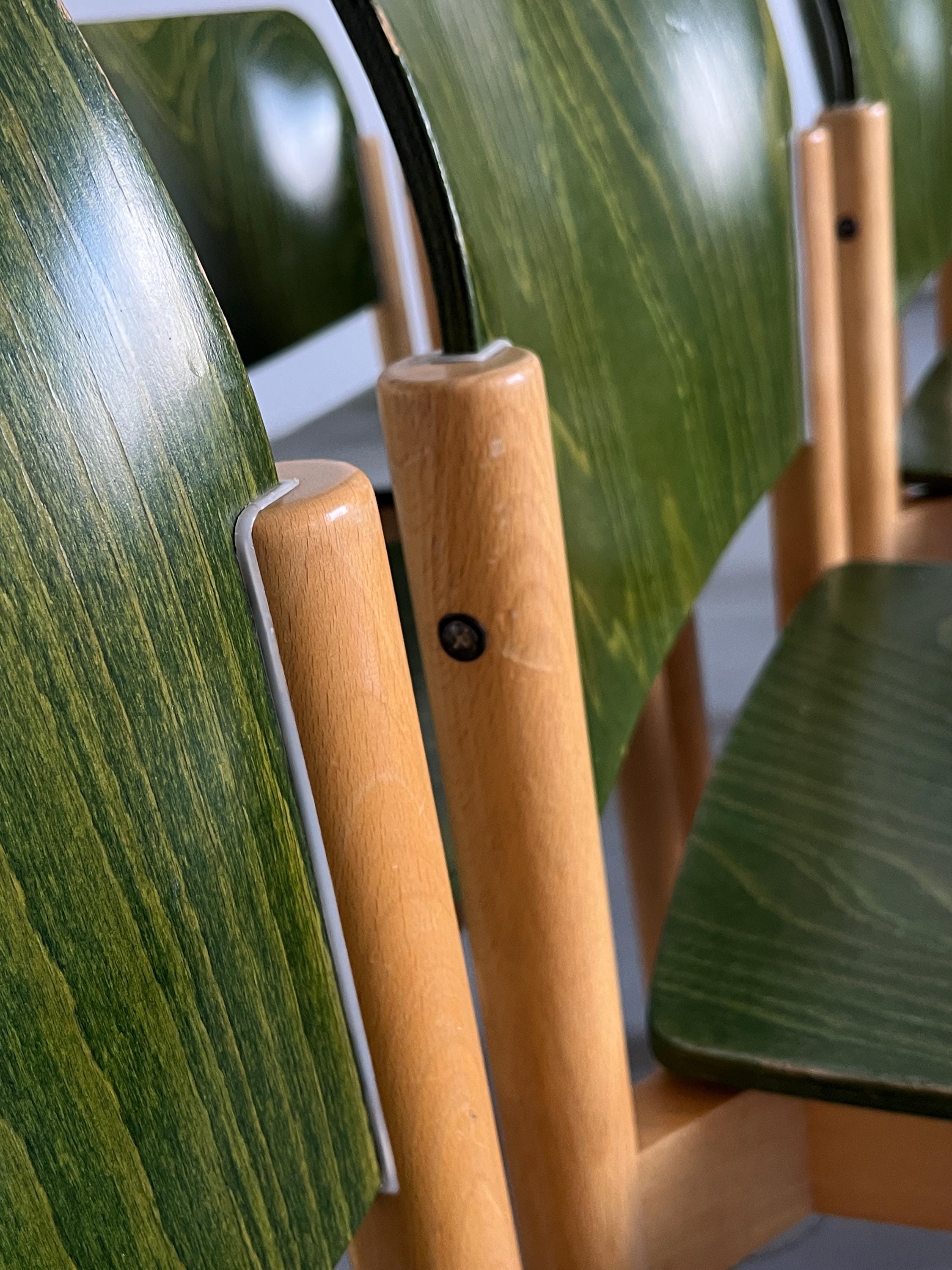 Mid-Century Modern Stackable Dining Chairs by Kusch + Co