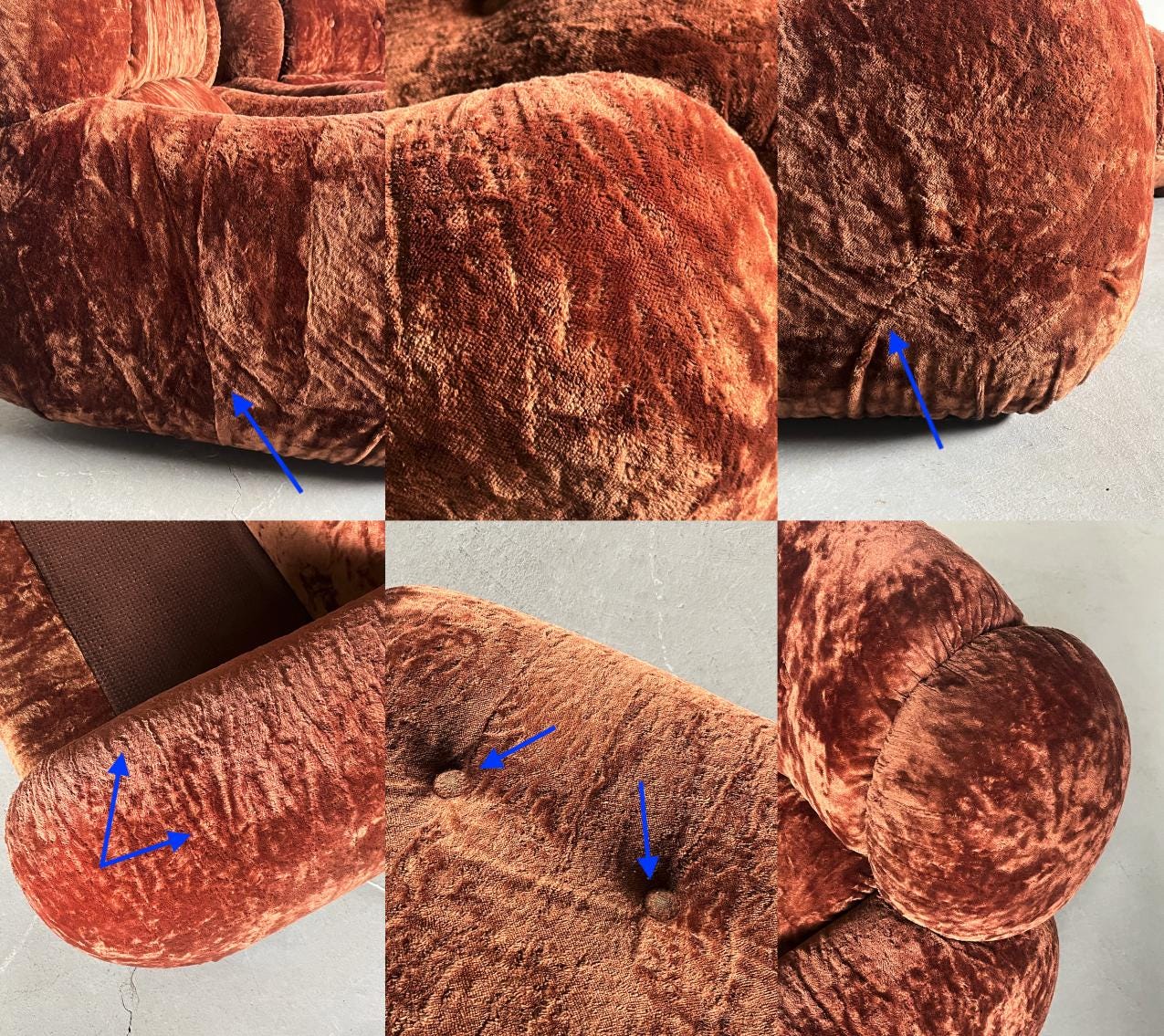 Italian Mid-Century Modern Cloud Armchairs