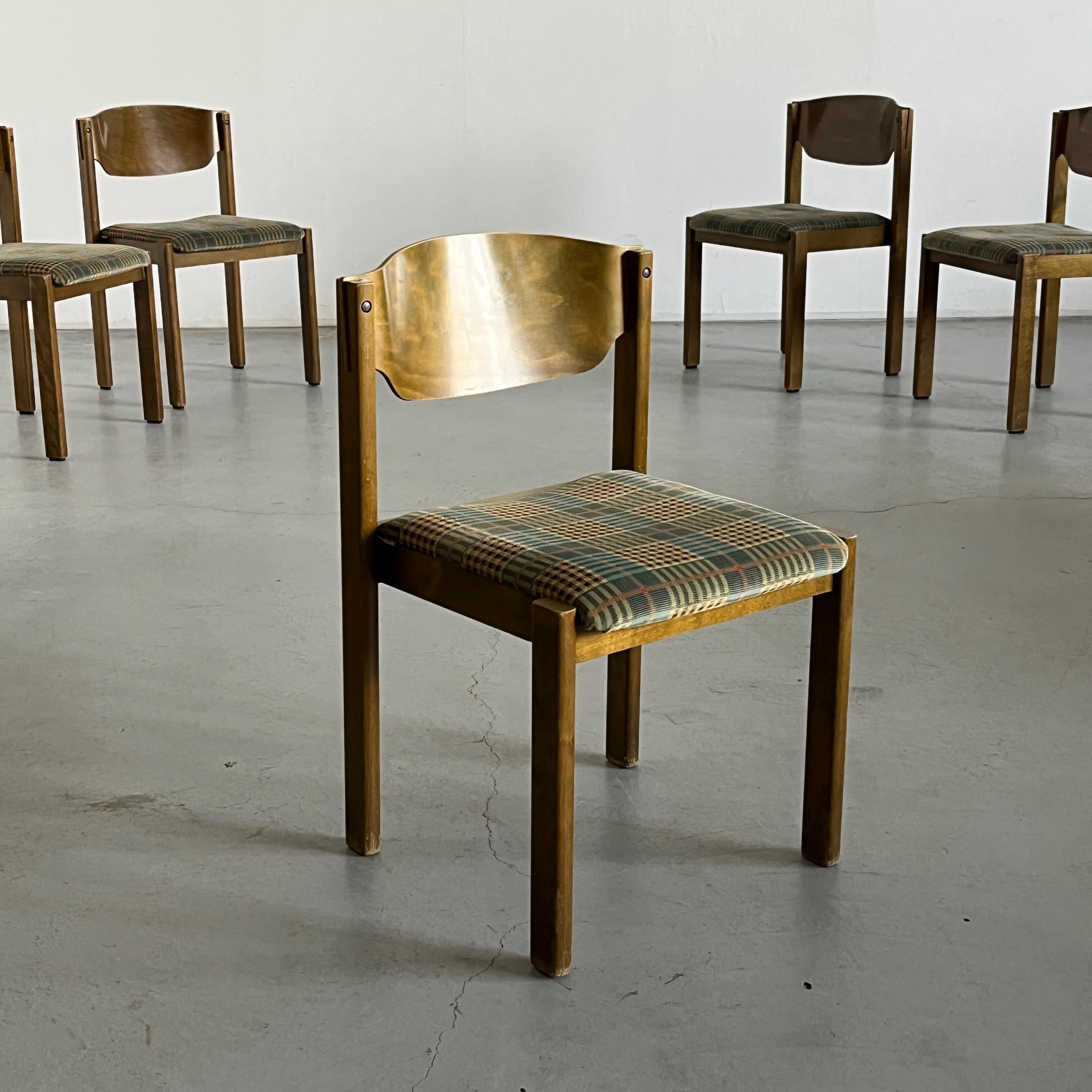 Stackable Dining Chairs in the Style of Roland Raine, 1970s Germany