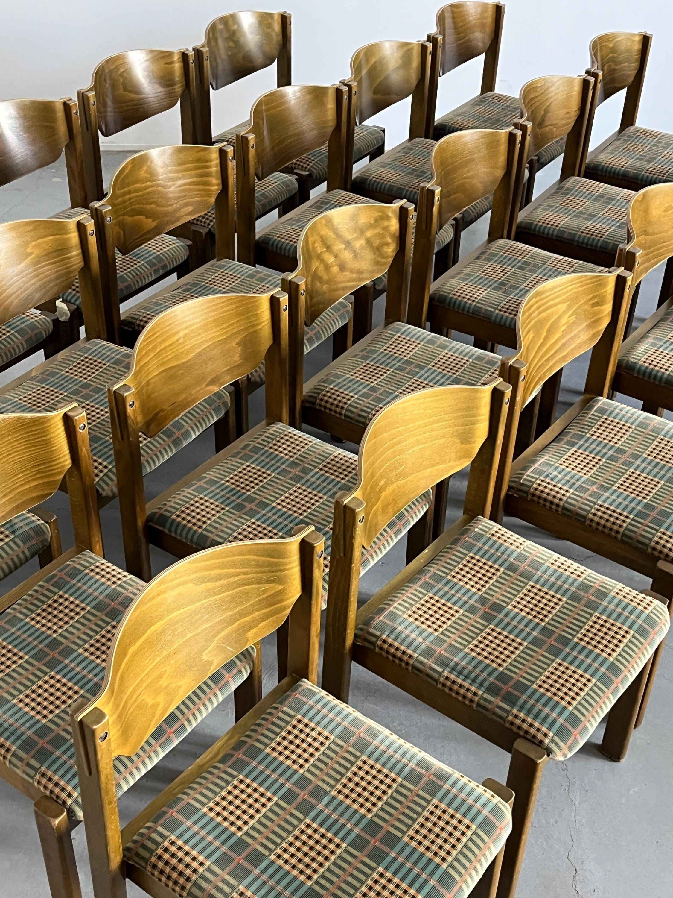 Stackable Dining Chairs in the Style of Roland Raine, 1970s Germany