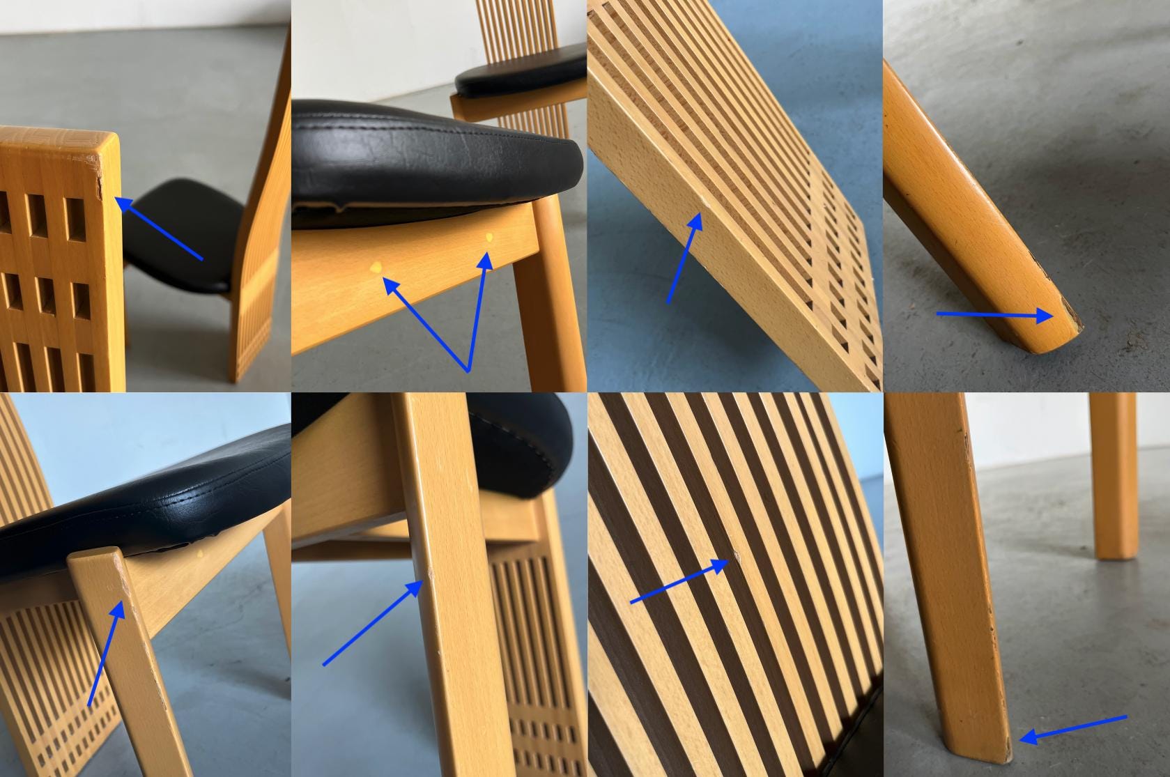 High Back Dining Chairs in the Style of Pietro Costantini
