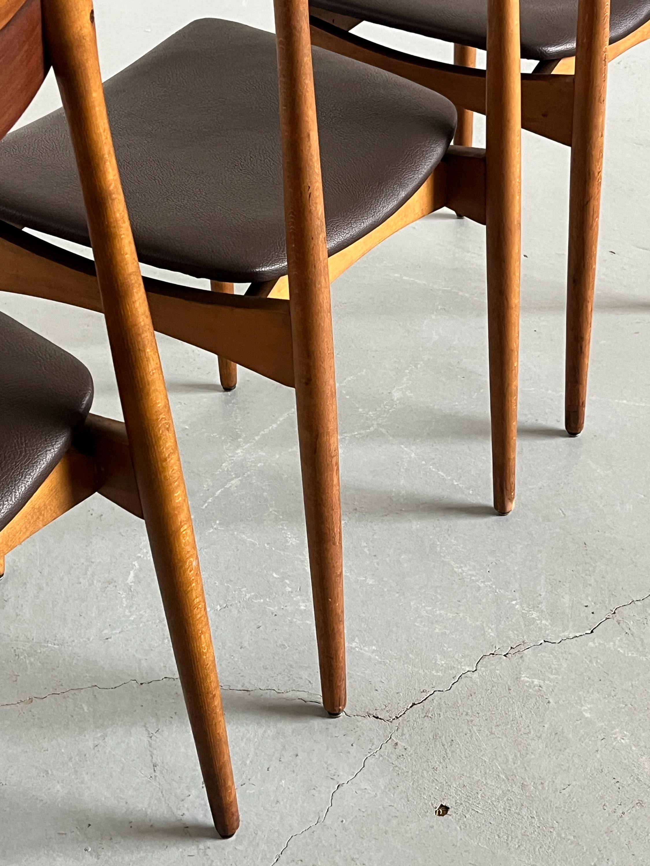 Danish Design Dining Chairs in Teak Wood