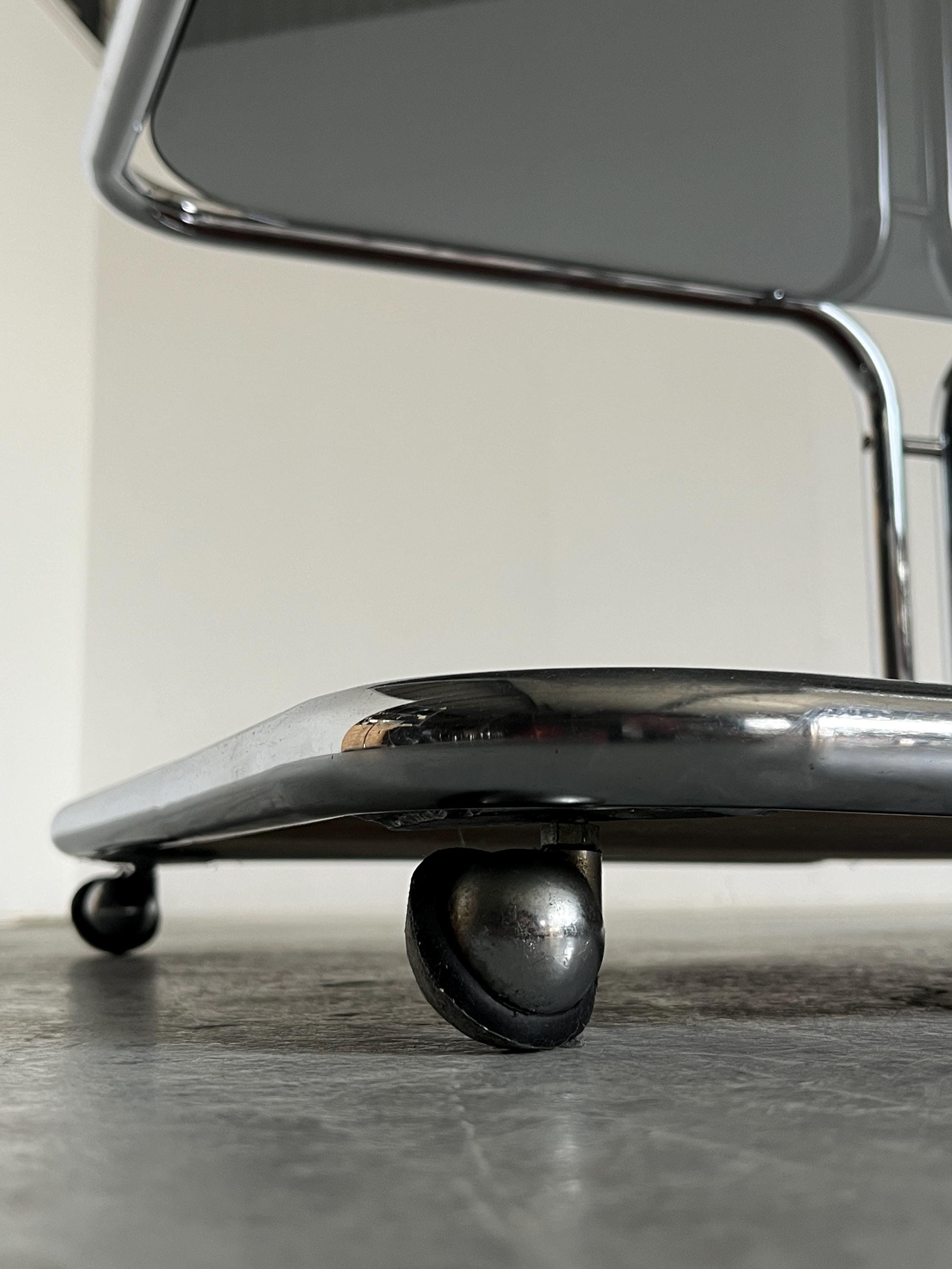 Italian Mid-Century-Modern Smoked Glass Table