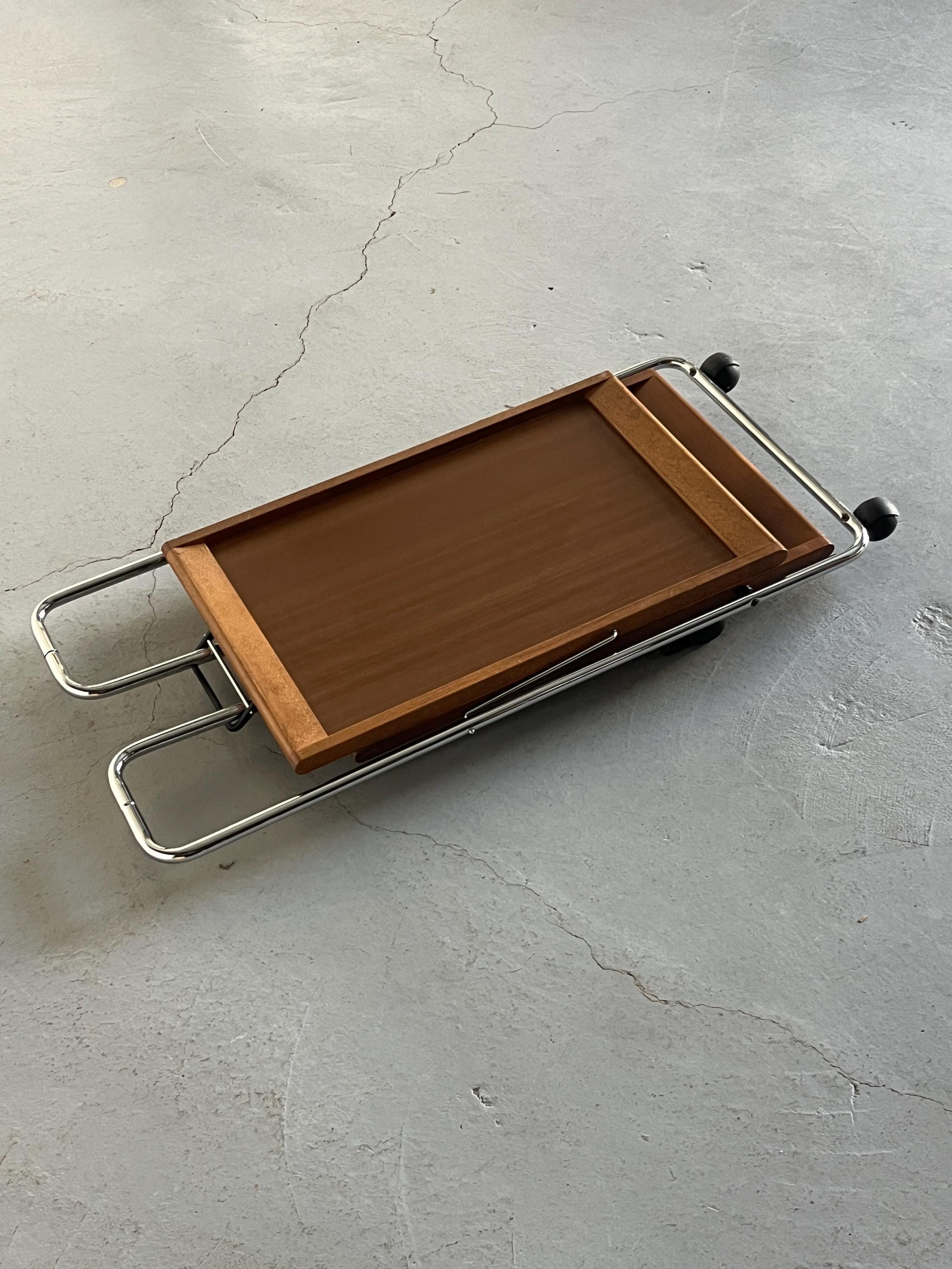 Mid-Century Modern Folding Bar Cart