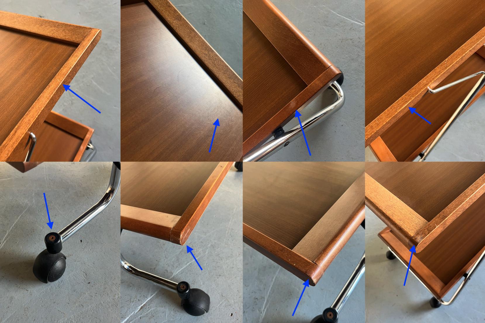Mid-Century Modern Folding Bar Cart