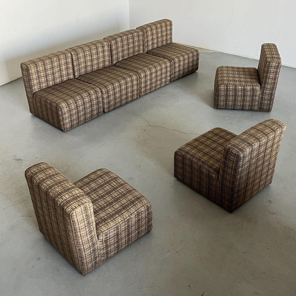 Seven-Piece Modular Seating Set by Loschi & Malavasi