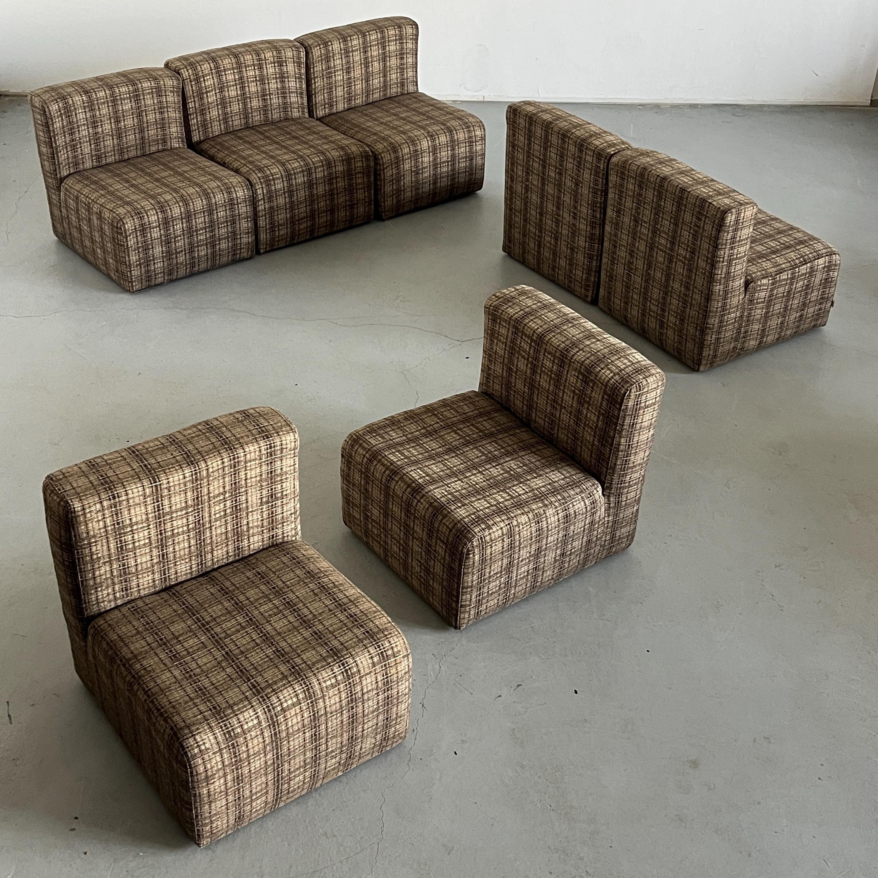 Seven-Piece Modular Seating Set by Loschi & Malavasi