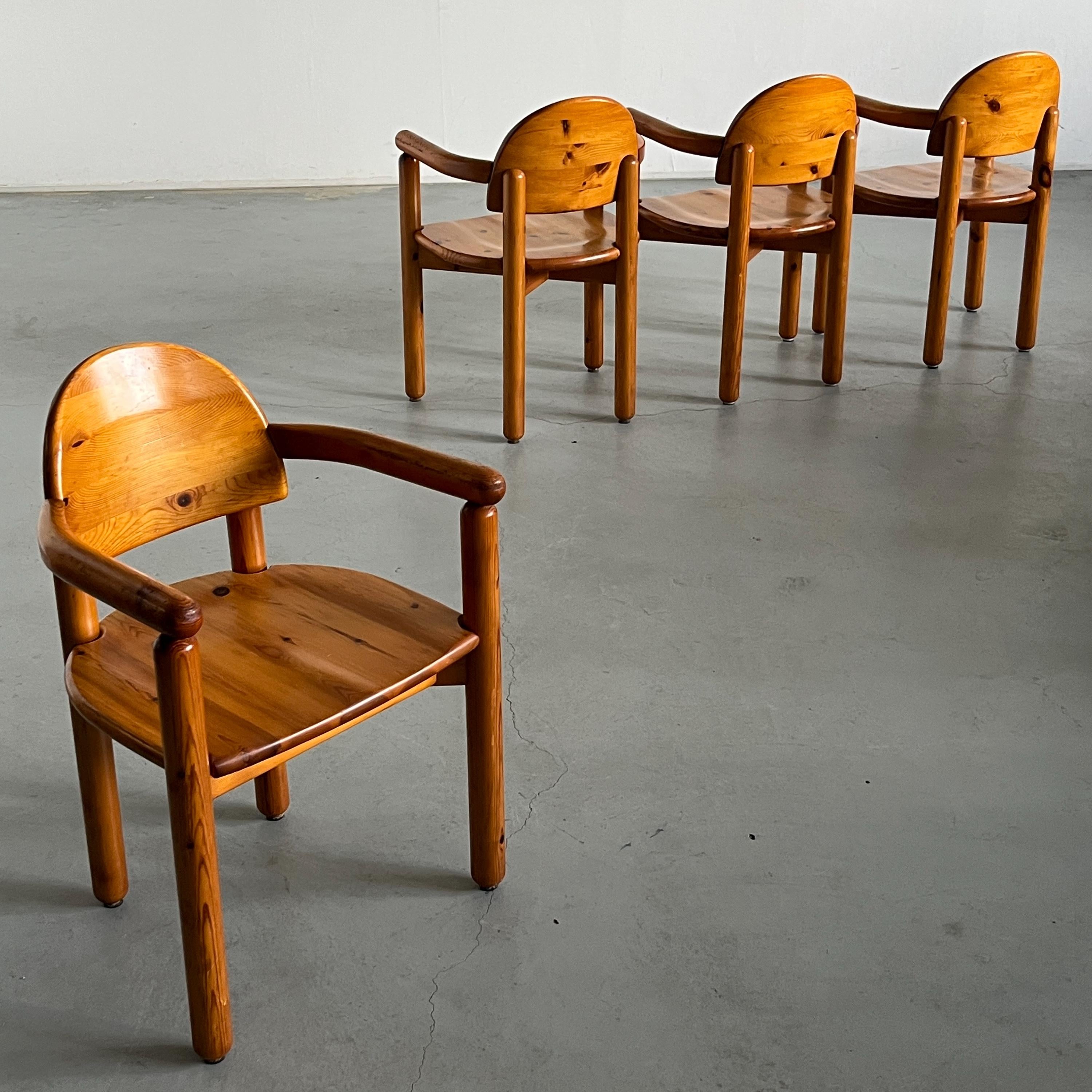 Solid Pine Armchairs by Rainer Daumiller for Hirtshals