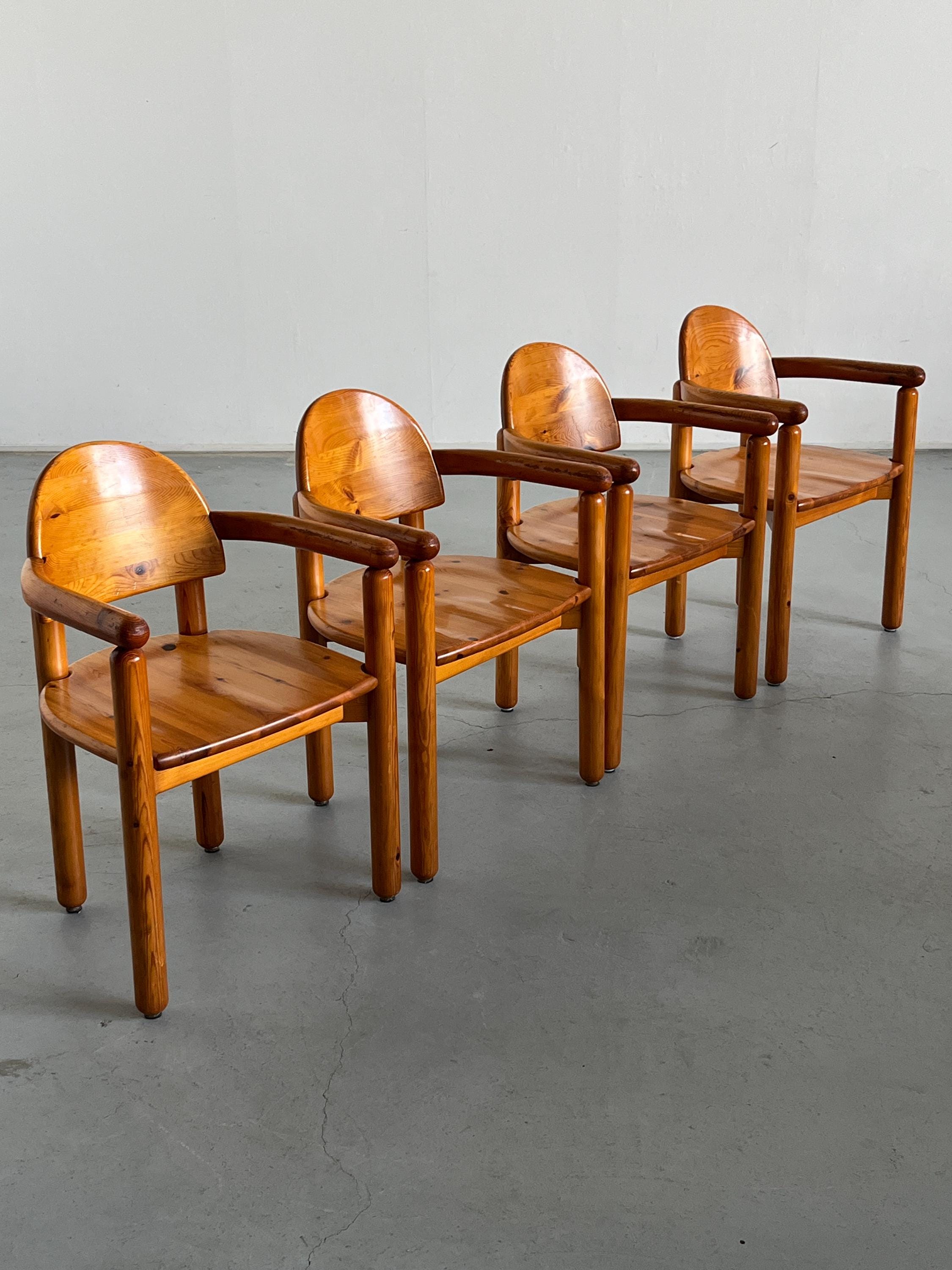 Solid Pine Armchairs by Rainer Daumiller for Hirtshals